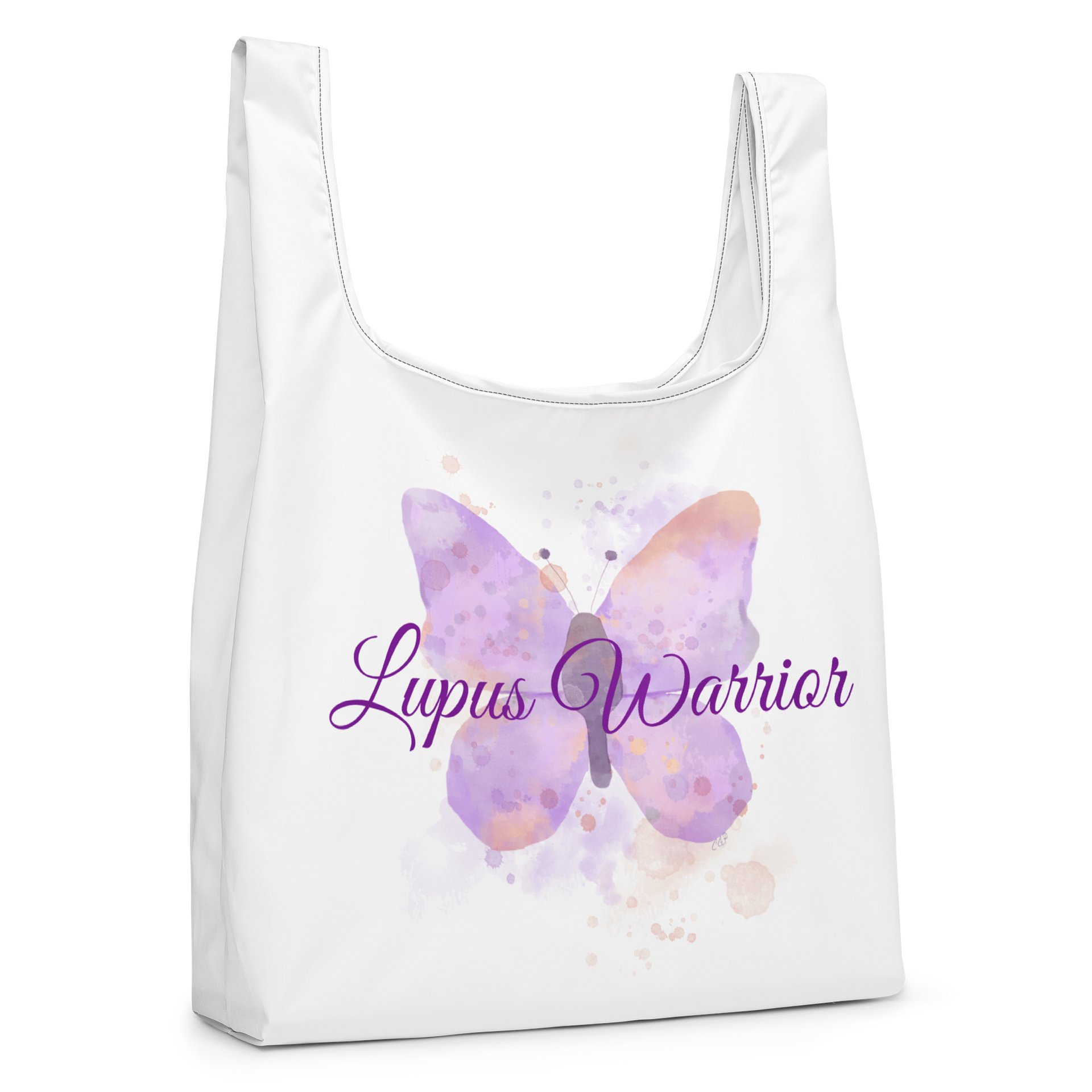 Lupus Warrior Butterfly Tote Bag product image (7)
