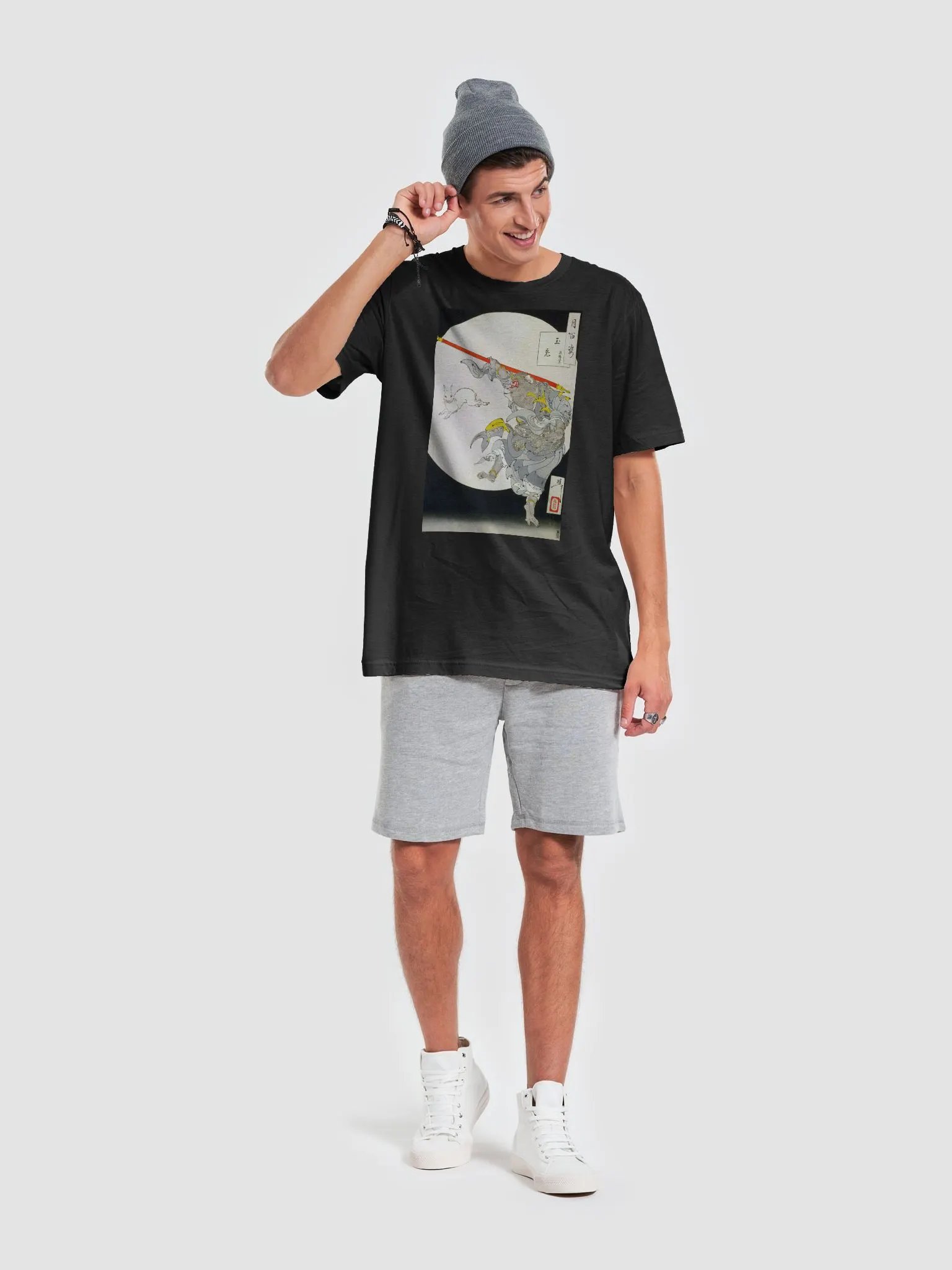 Jade Rabbit Sun Wukong Yoshitoshi Japanese Ukiyo-e Unisex T-Shirt product image (6)