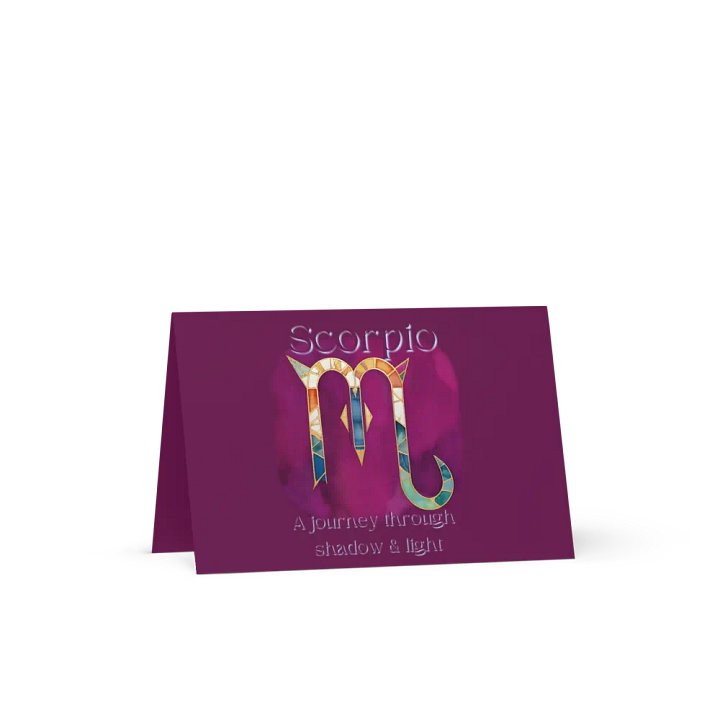 Purple Scorpio Greeting Card product image (1)