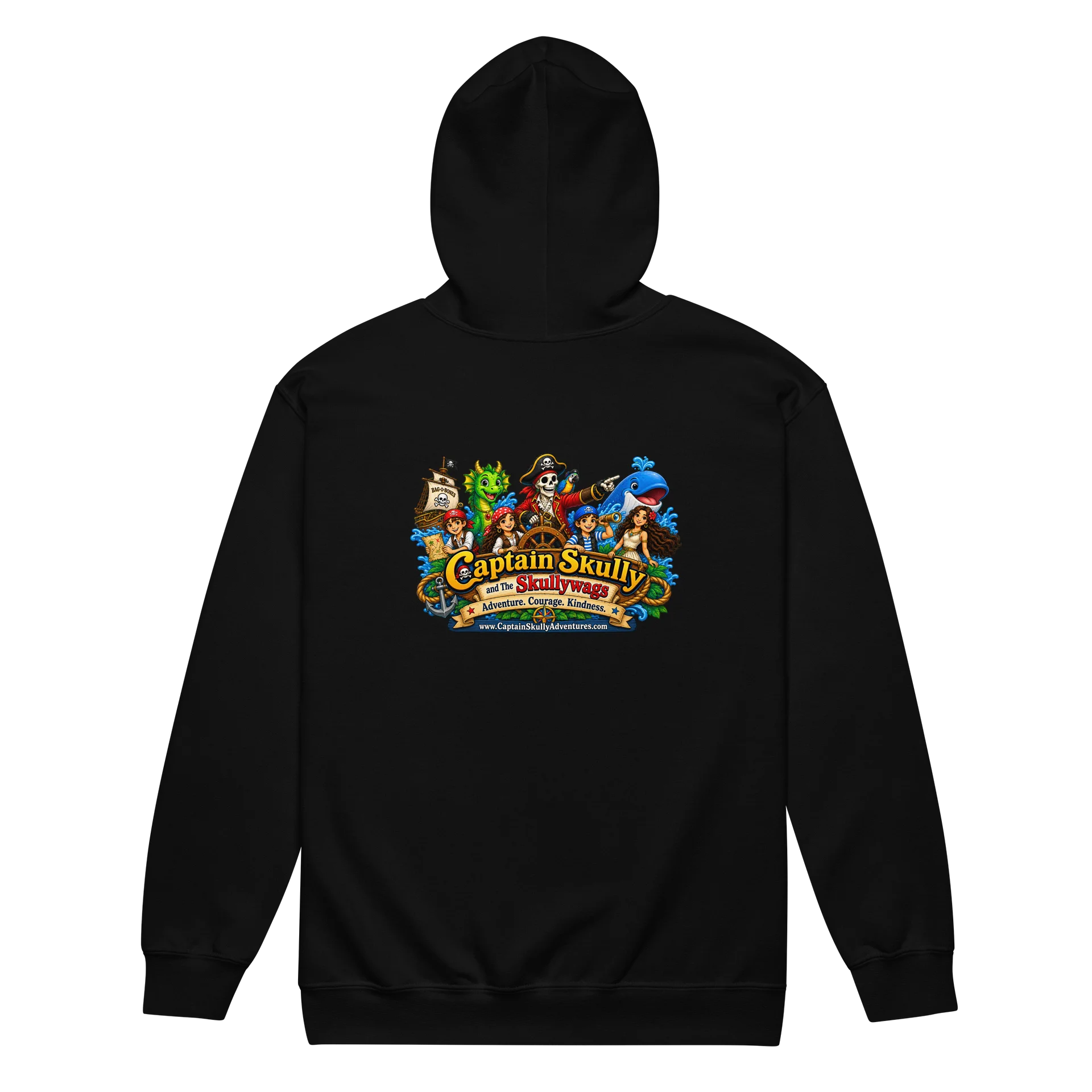 Captain Skully Zippered Hoodie product image (4)