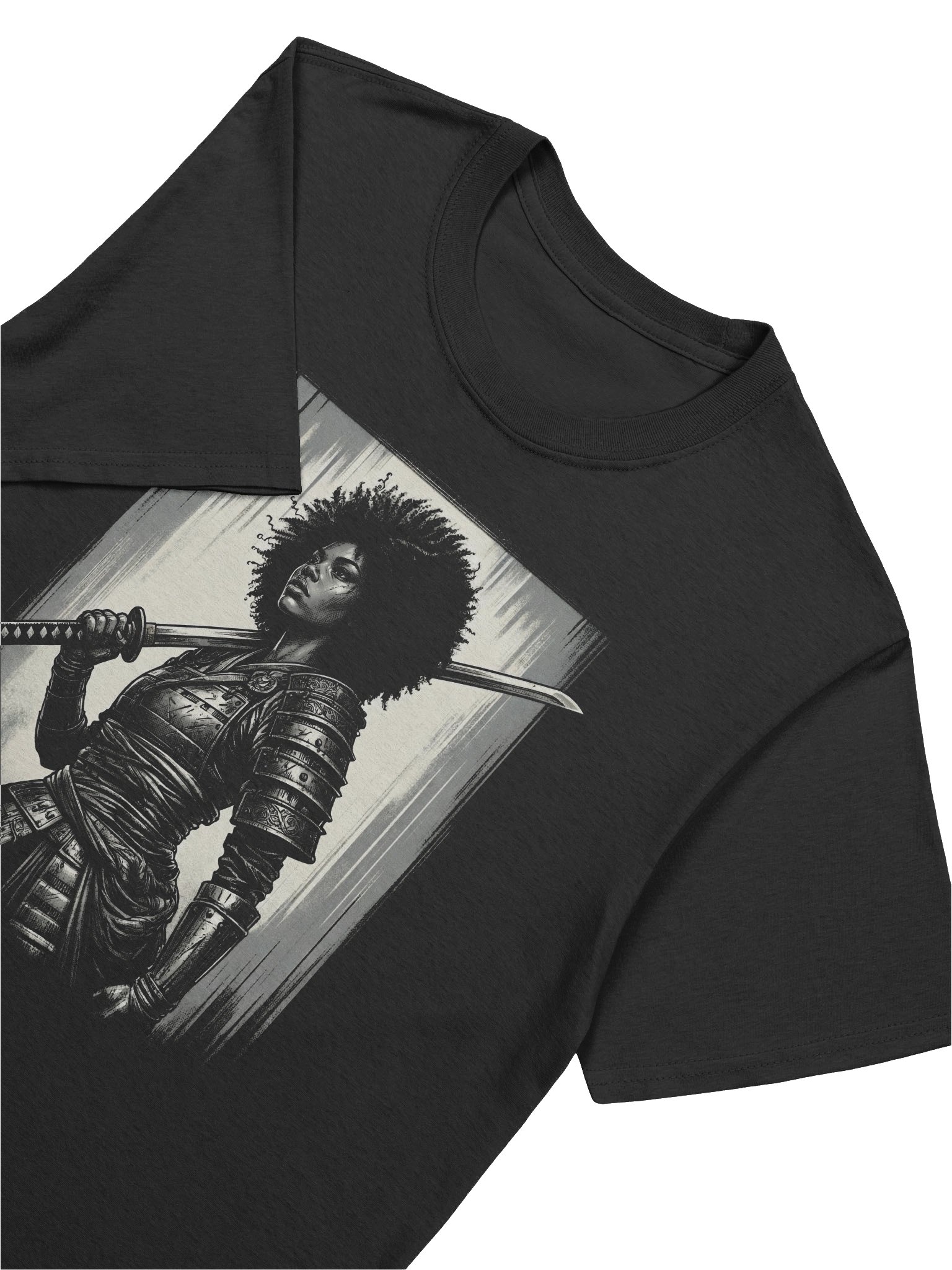 Afro Woman Samurai T-shirt product image (2)