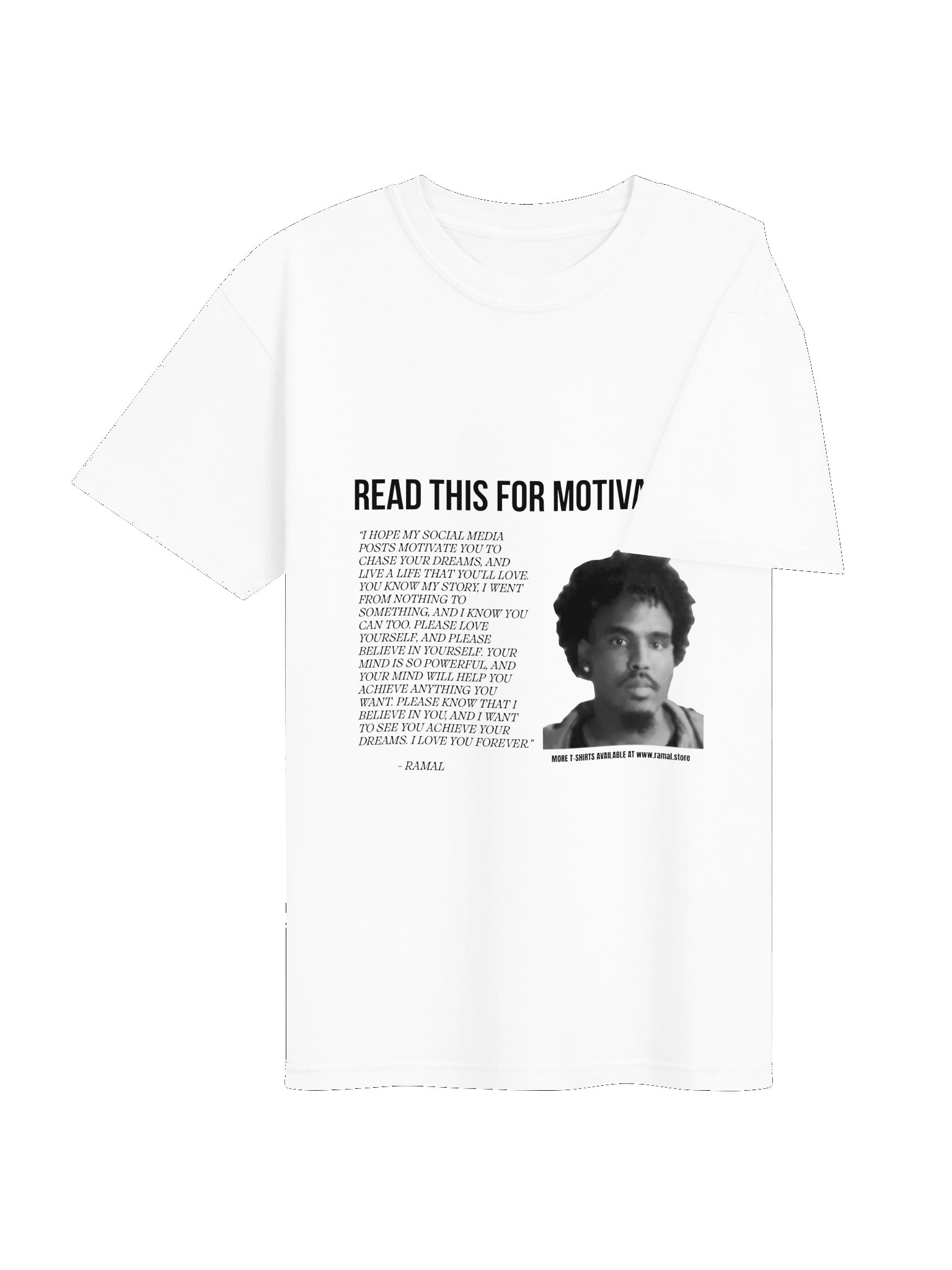 WHITE MOTIVATIONAL T-SHIRT product image (4)