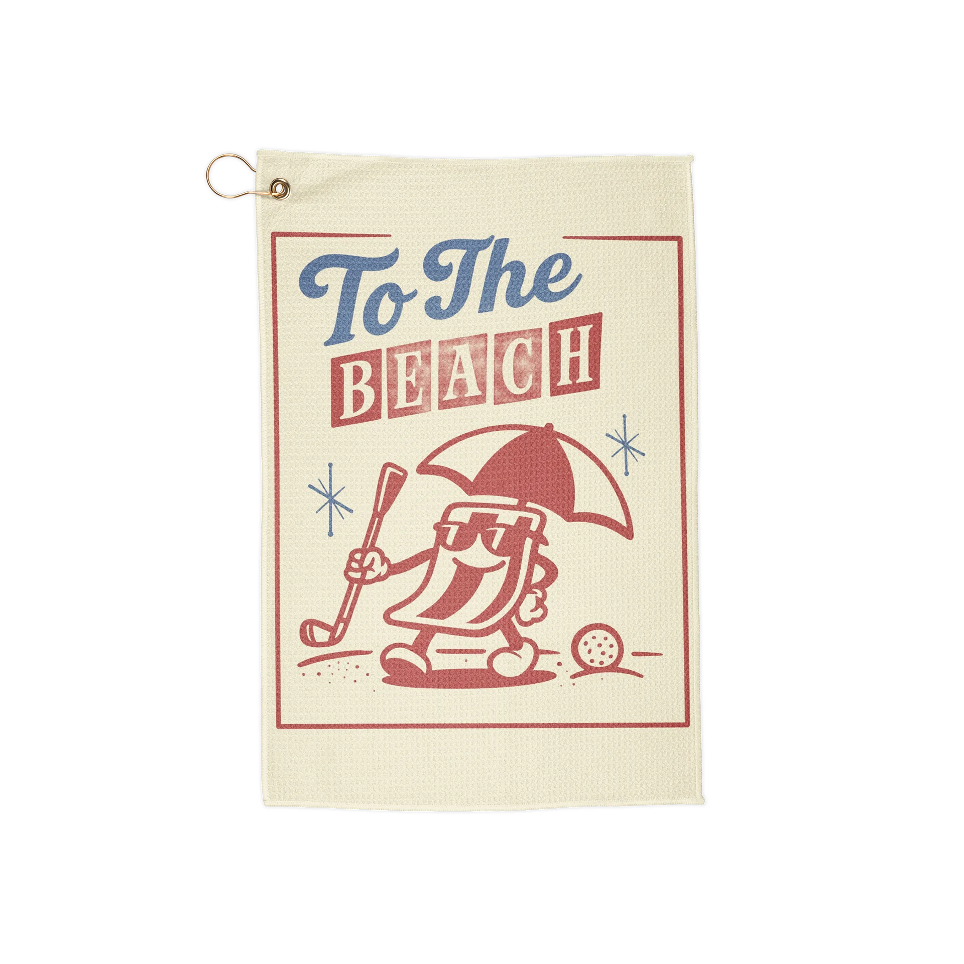 To the beach Golf Towl product image (1)