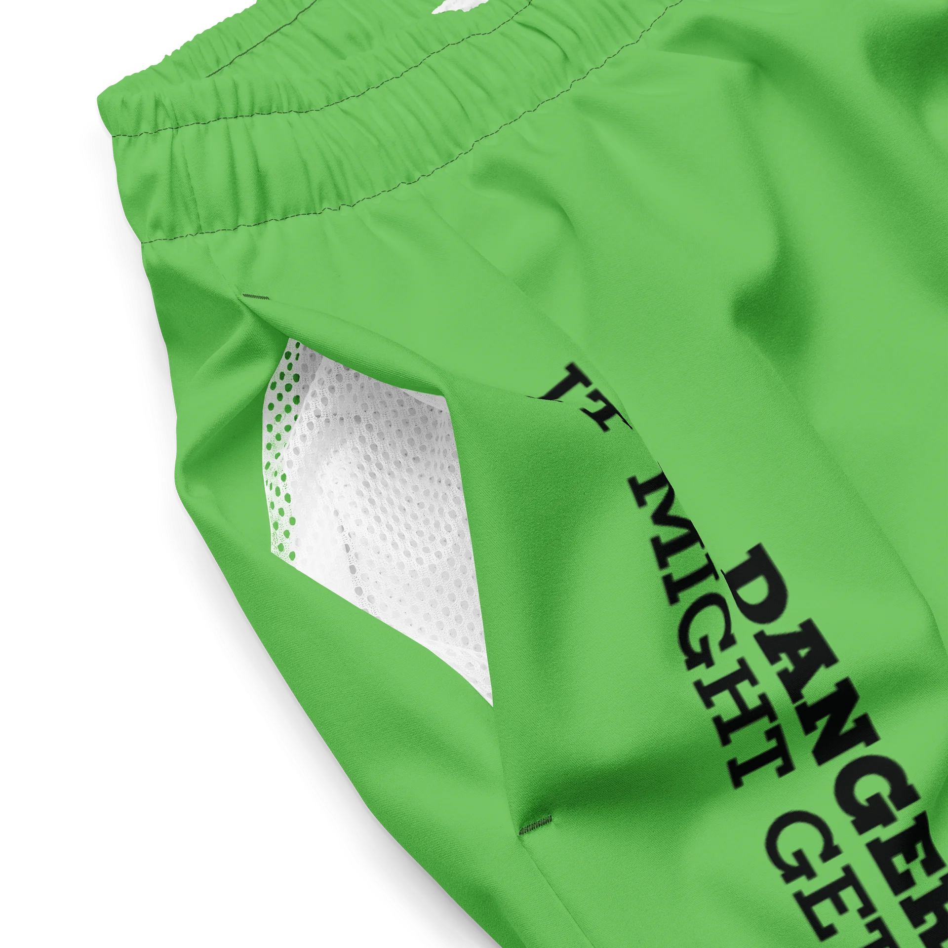 DANGER! - Green/Black Swim Trunks product image (3)