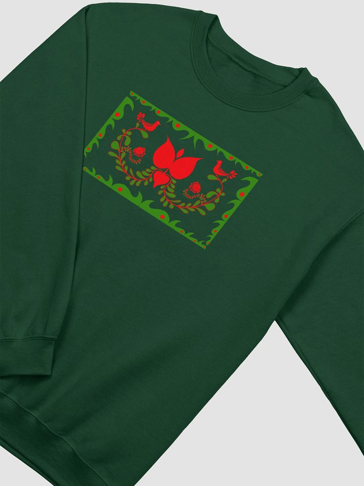 Hungarian Green Forest Harmony Crewneck Sweatshirt product image (2)