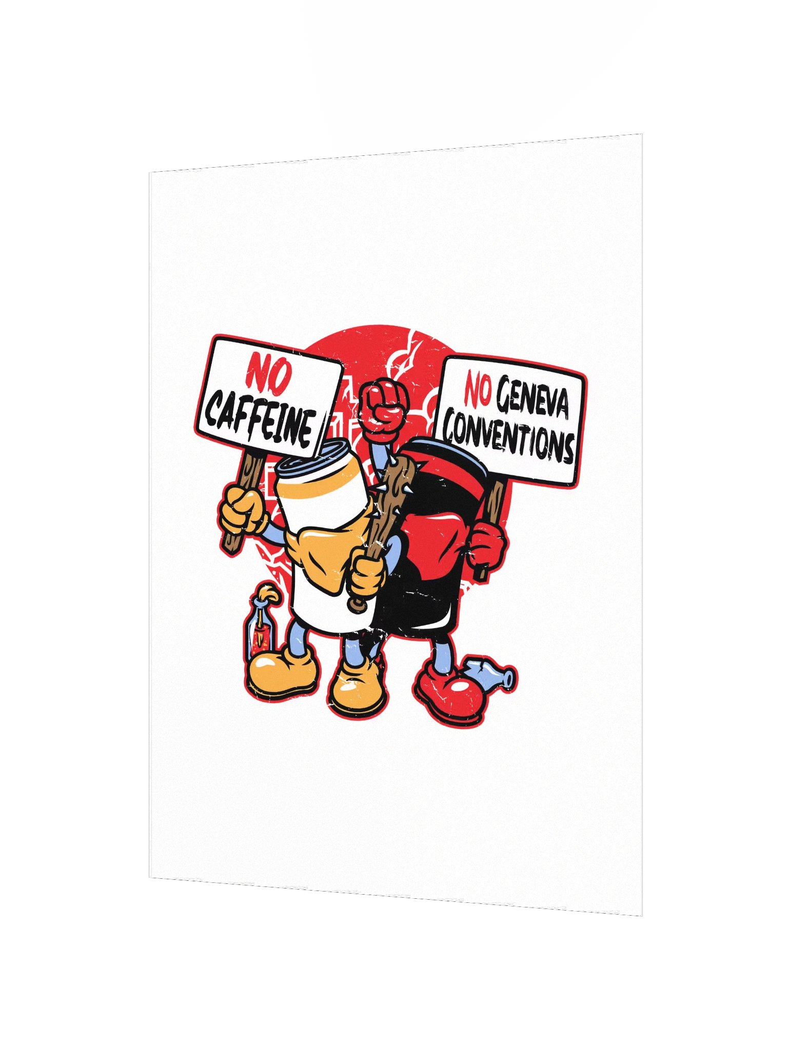No Caffeine No Geneva Conventions Poster product image (2)