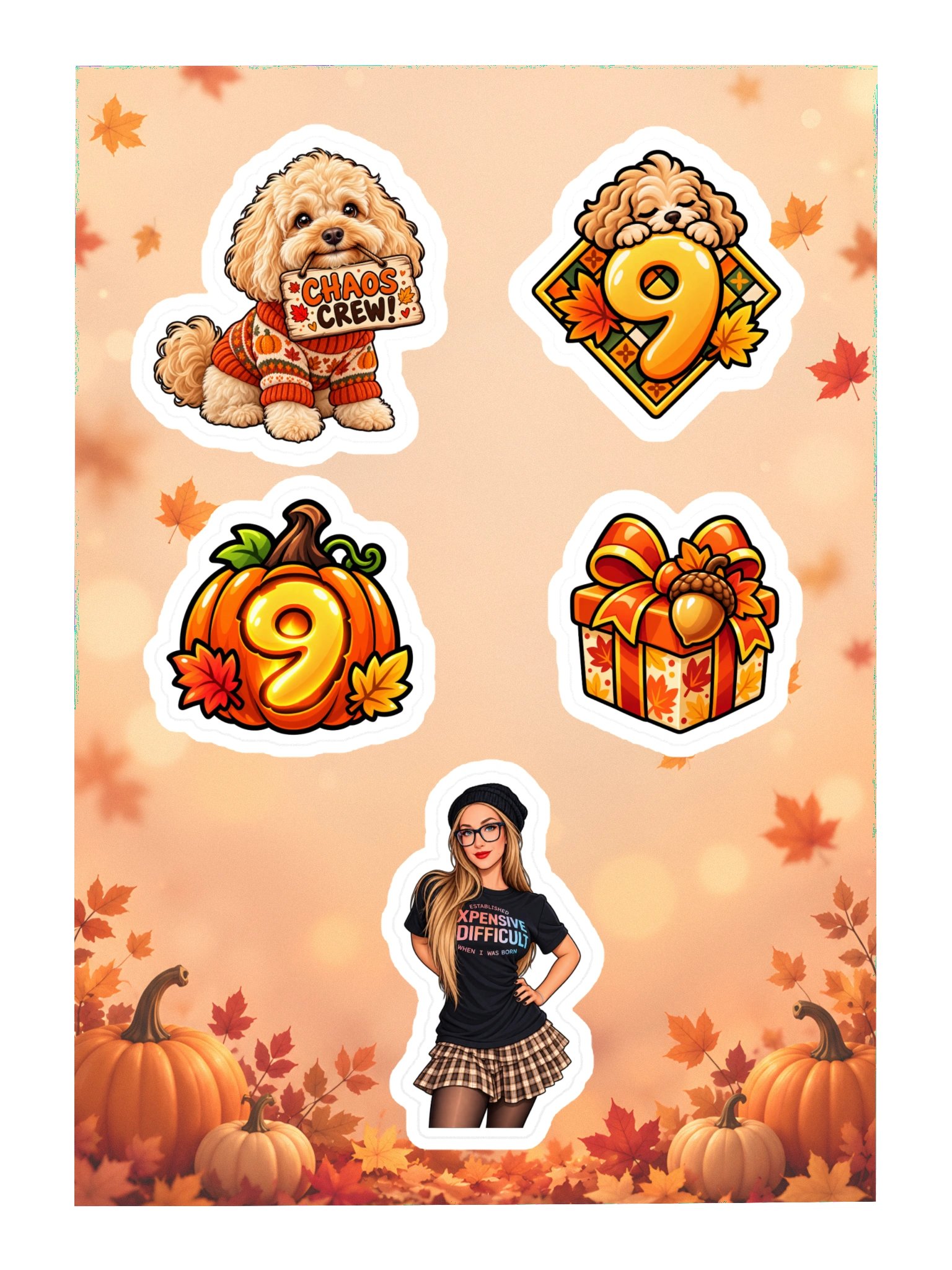 9 Year Streamiversary Sticker Sheet product image (3)