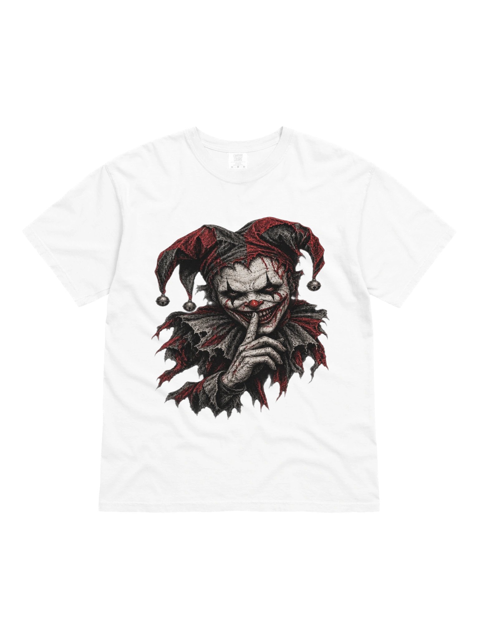 SINISTER HARLEQUIN JESTER GRAPHIC T-SHIRT | EVIL CLOWN HORROR GRAPHIC TEE product image (9)