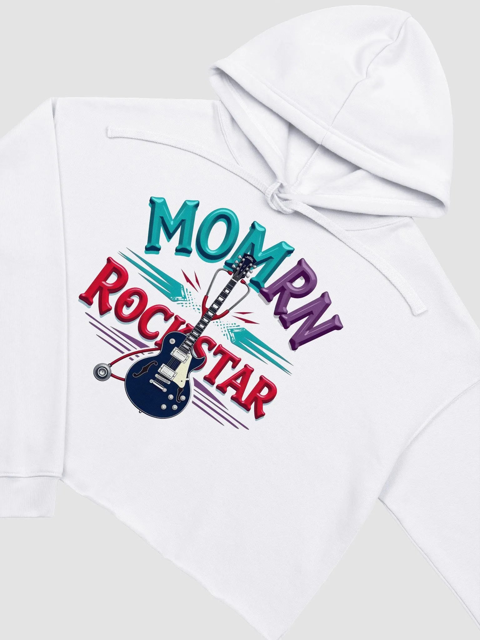 Rockstar Momrn Fleece Crop Hoodie product image (22)