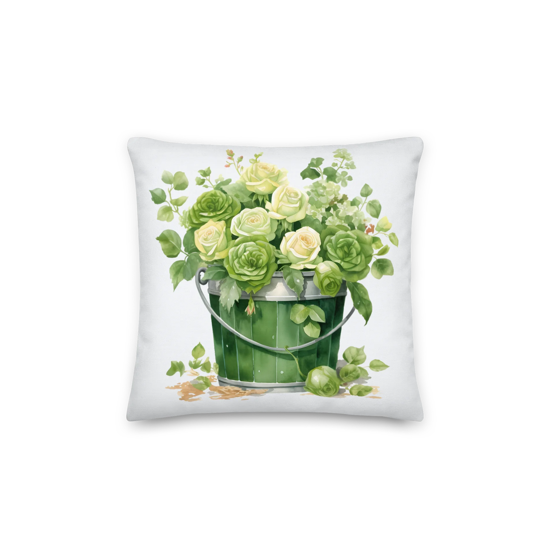 When the Roses Wore Green — Two-Sided Summer Pillow product image (1)