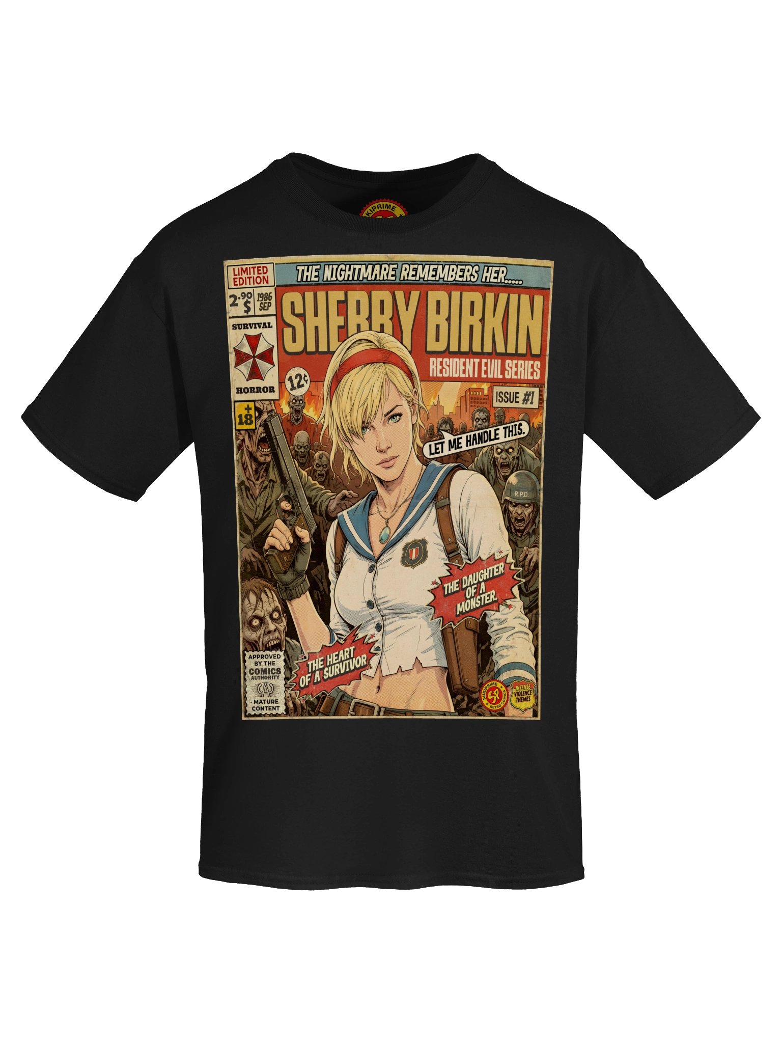 Sherry Birkin Comic Art Gaming T-Shirt product image (5)