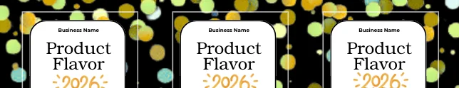 Midnight Sparkle Label Template product image (4)
