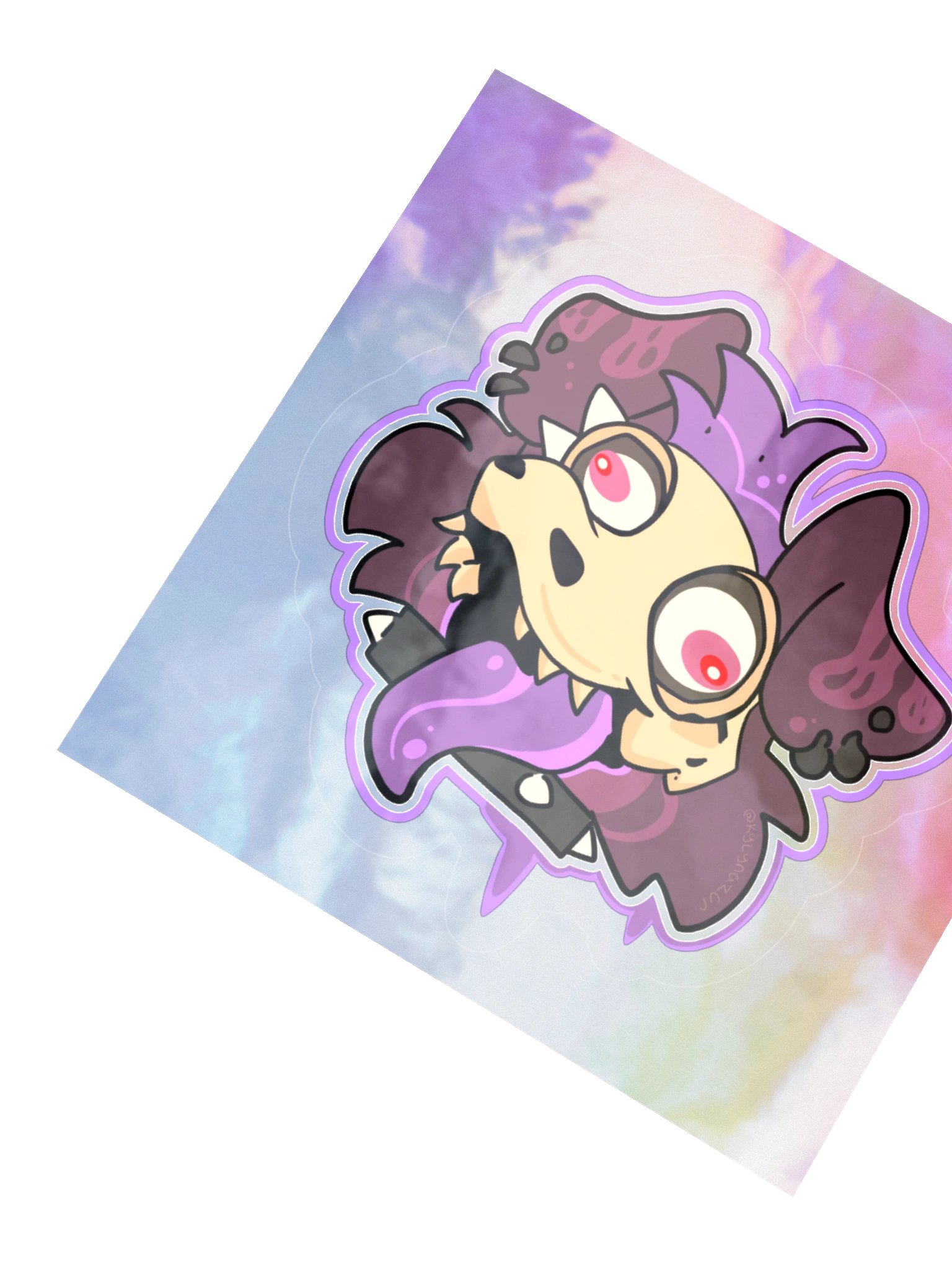 Derpy Skull Dog Sticker product image (2)