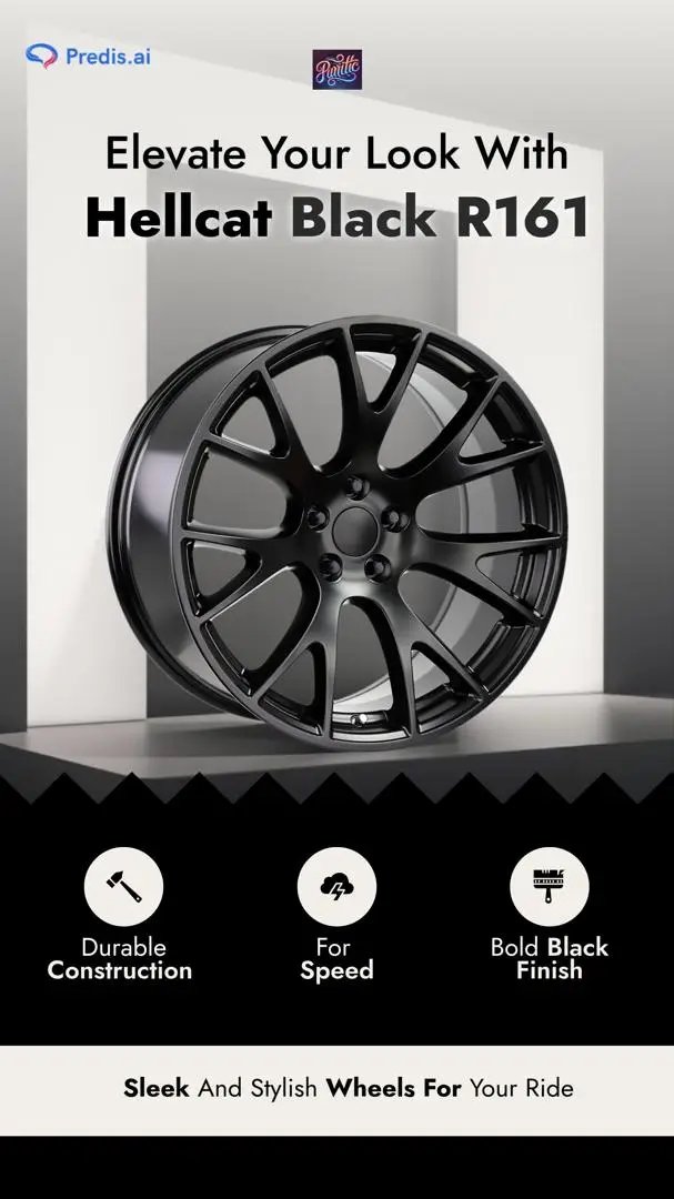 The Hellcat Stealth Black - R161 wheels are engineered for both performance and aesthetics. 🏎️ Crafted from high-quality materials, they offer exceptional durability while their sleek black finish adds a stylish touch to your vehicle. Designed to enhance not just the appearance but also the performance of your car, these wheels ensure better handling and stability on the road. Upgrade your ride with the R161 and experience the perfect blend of form and function. 🌟 Don’t just drive, make a statement! . . https://www.puritific.ca/products/r161-stealth-black #PurilificExperience #madewithpredisai