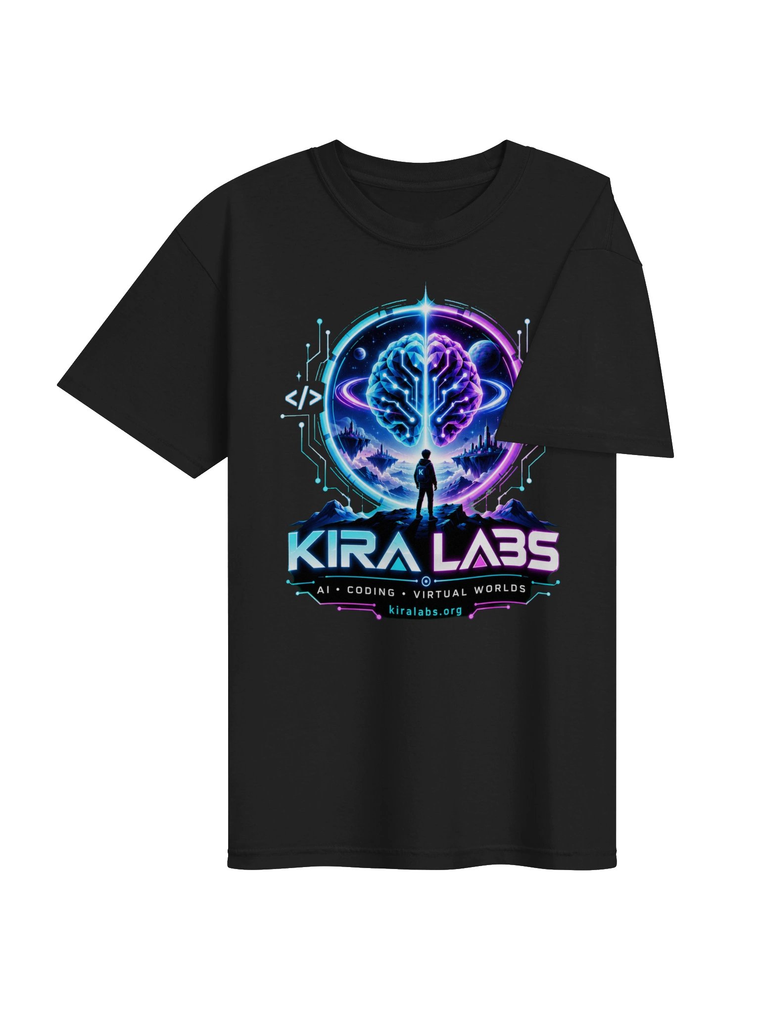 Kira Labs AI Coding Virtual Worlds Tee product image (4)