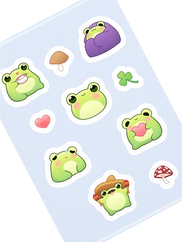 【Sticker Sheet】- Cozy Froggies product image (2)