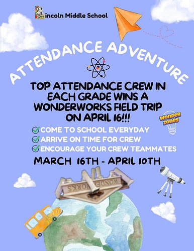 Tomorrow we continue our attendance tracker—and this is the FINAL WEEK to make it count! 🎯

The CREW with the highest attenda...