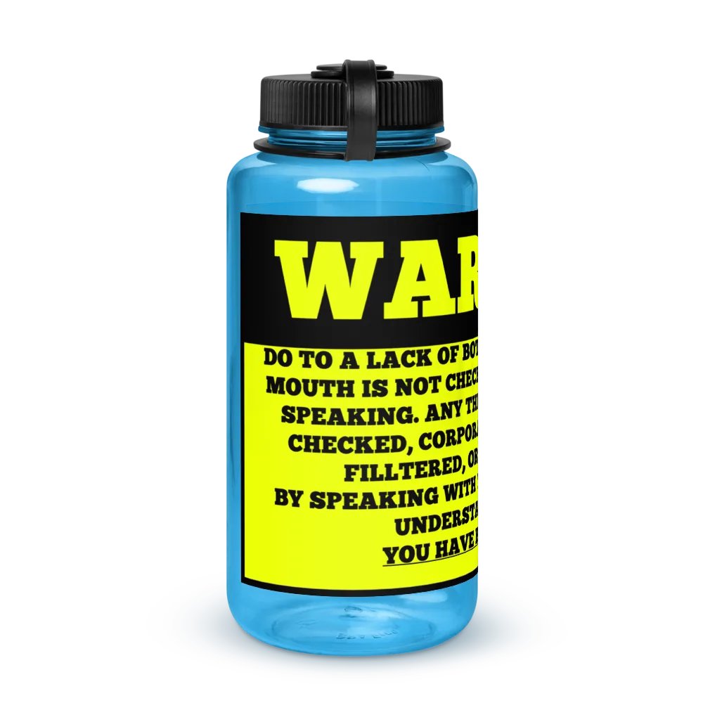WARNING: Unfiltered Conversations Water Bottle product image (12)