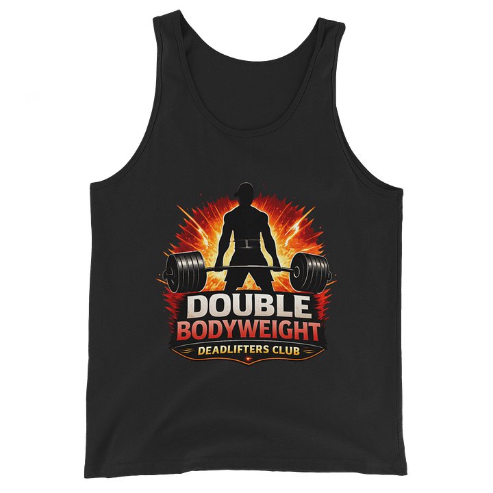 Double bodyweight deadlift male muscle tank product image (2)