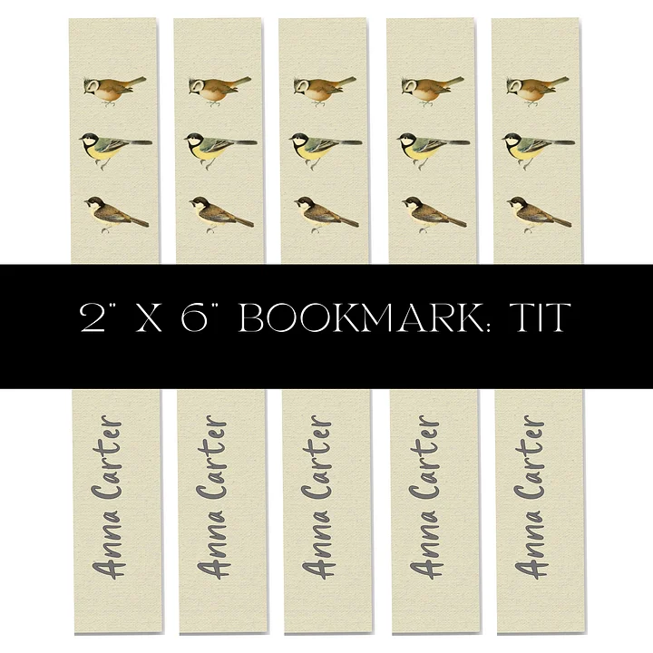 Tit Bird Bookmark product image (1)