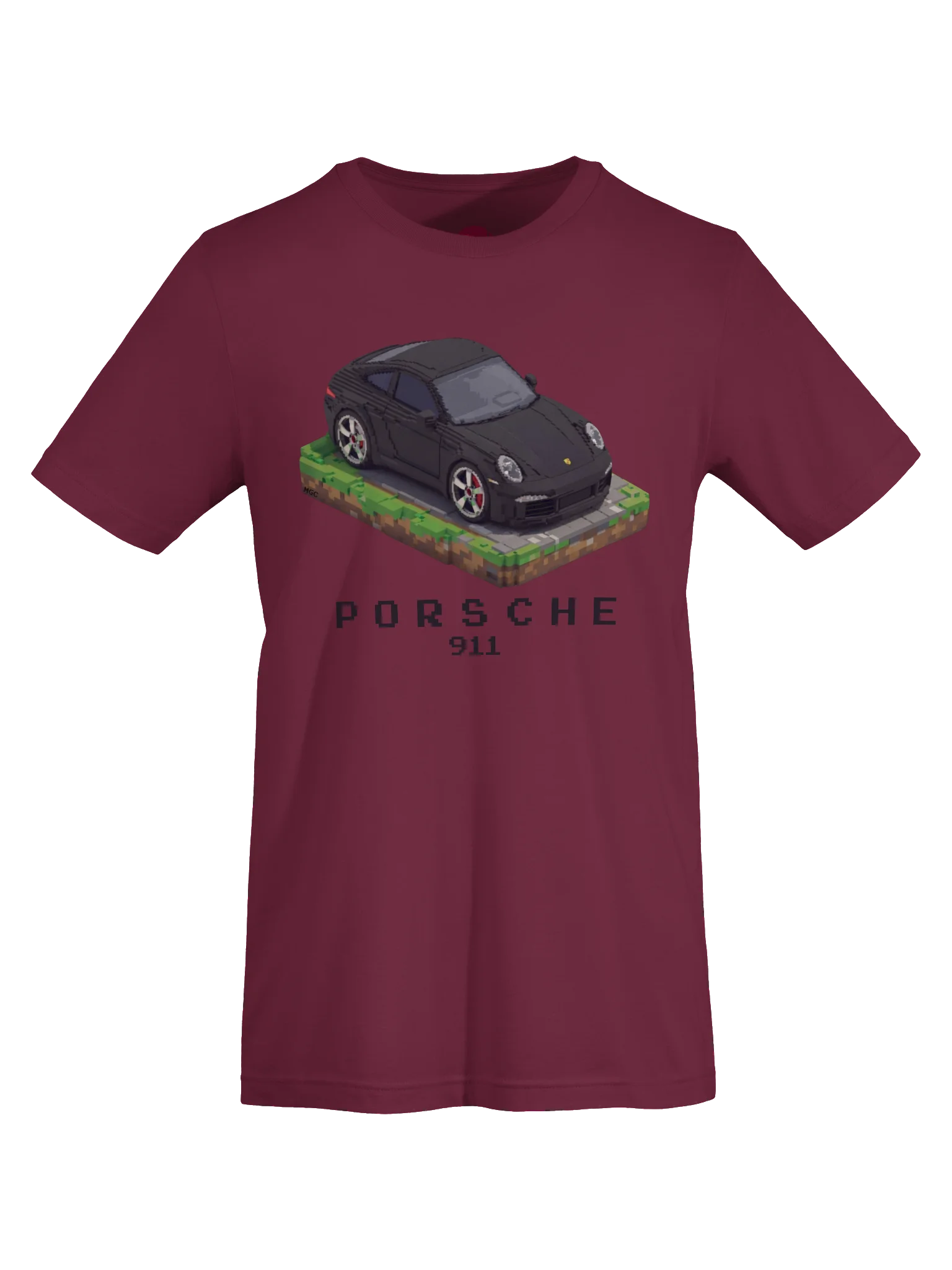 Black Porsche 911 Carrera Shirt (Pixel, Retro, Minecraft) product image (55)