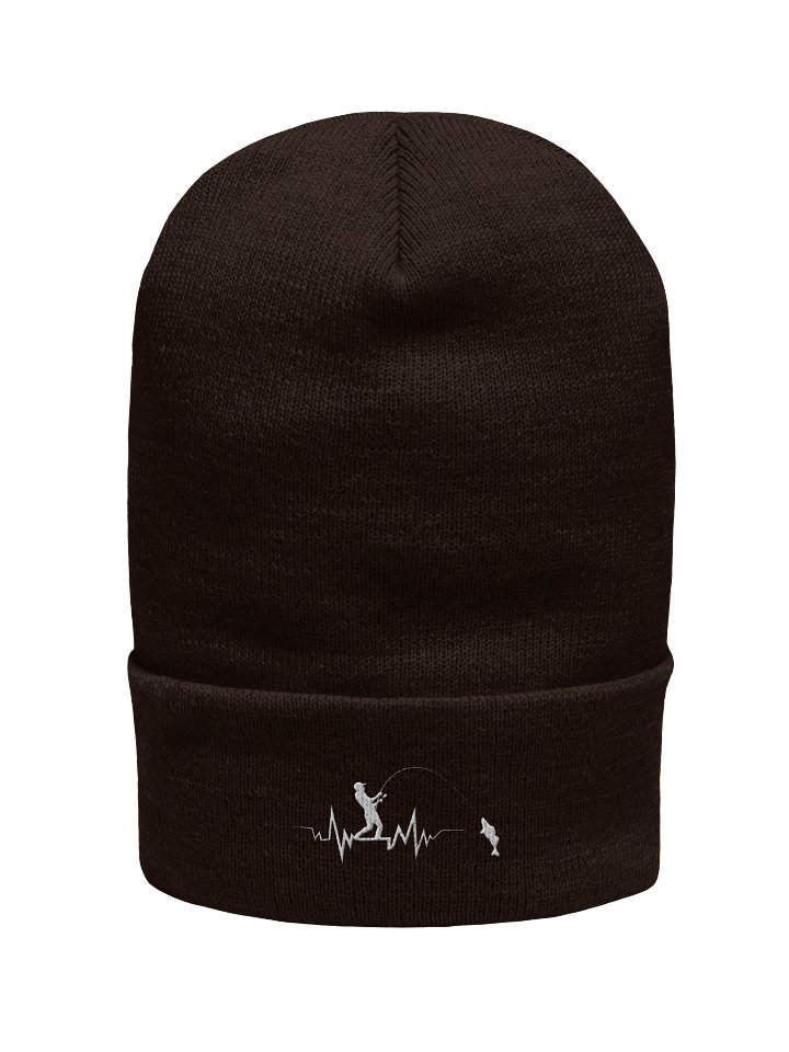 Fishing Heartbeat Beanie | Stylish Winter Hat for Fishing Lovers product image (1)