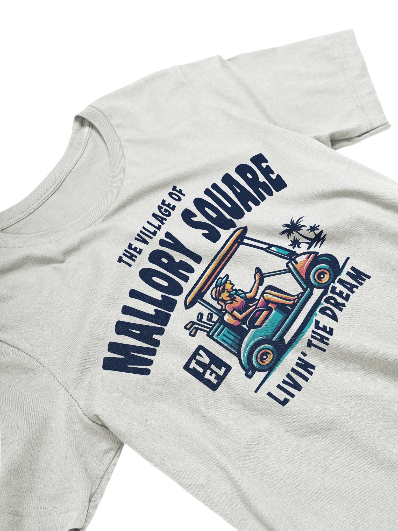 The Village of Mallory Square TV FL Golf Cart Design T-Shirt product image (26)