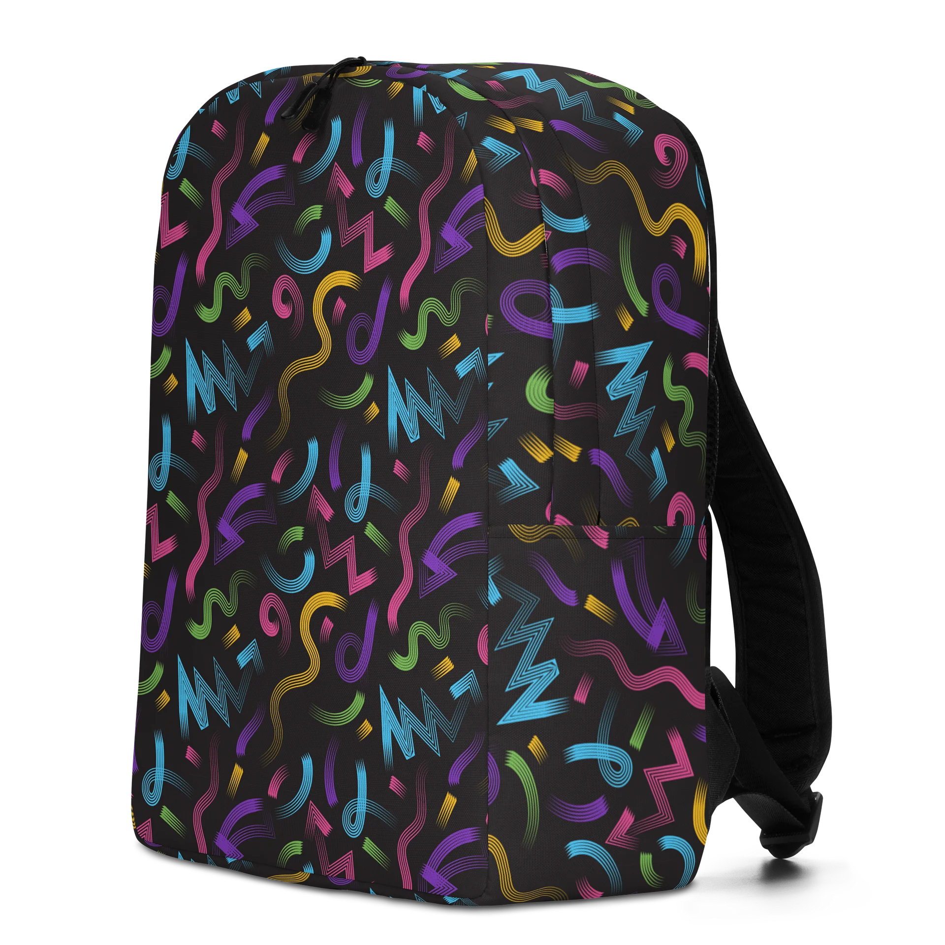 Minimalist Backpack with Bold and Colorful Vibrant Design product image (2)