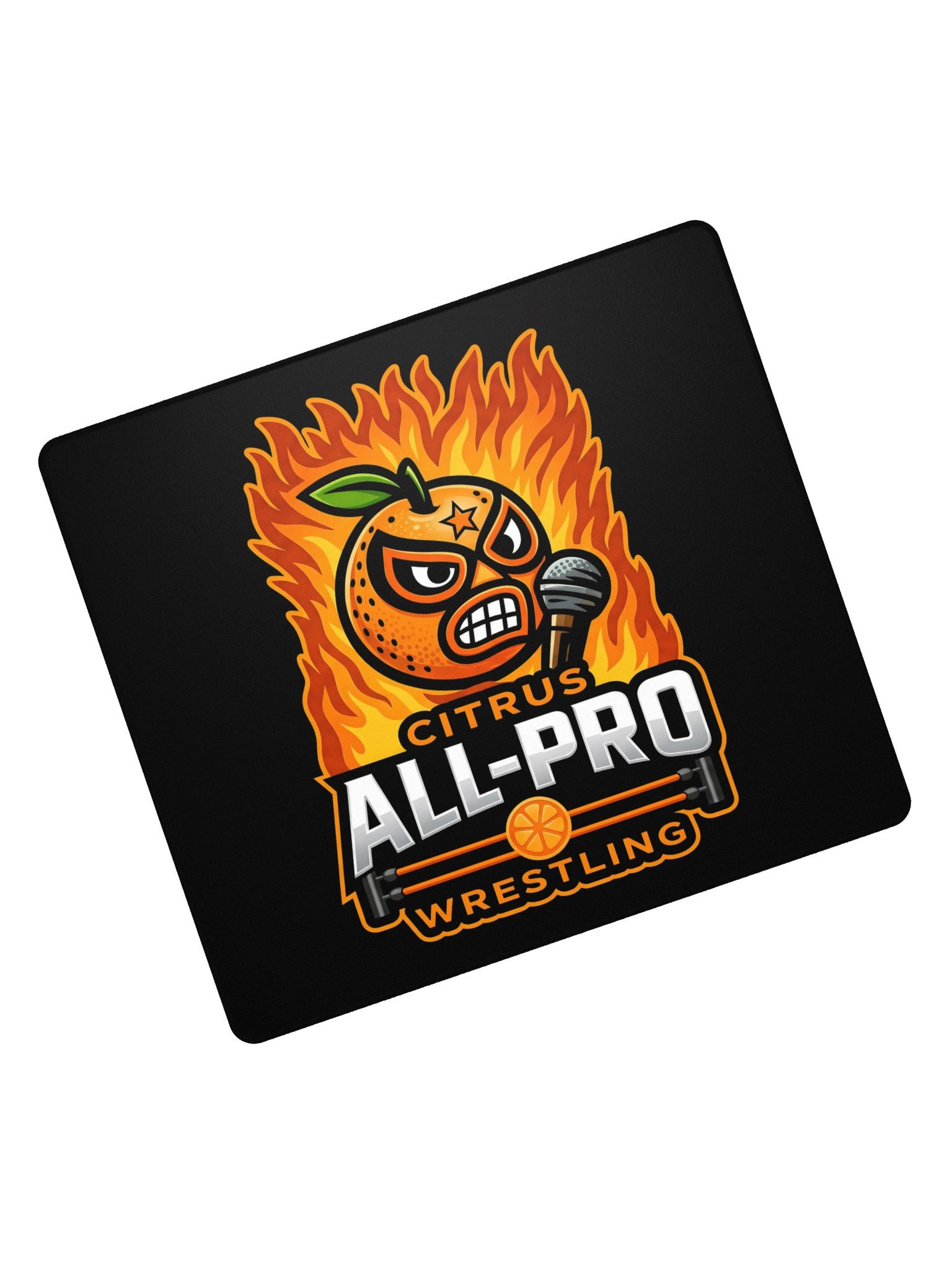 CAPW Flaming Lucha Orange Mousepad product image (5)