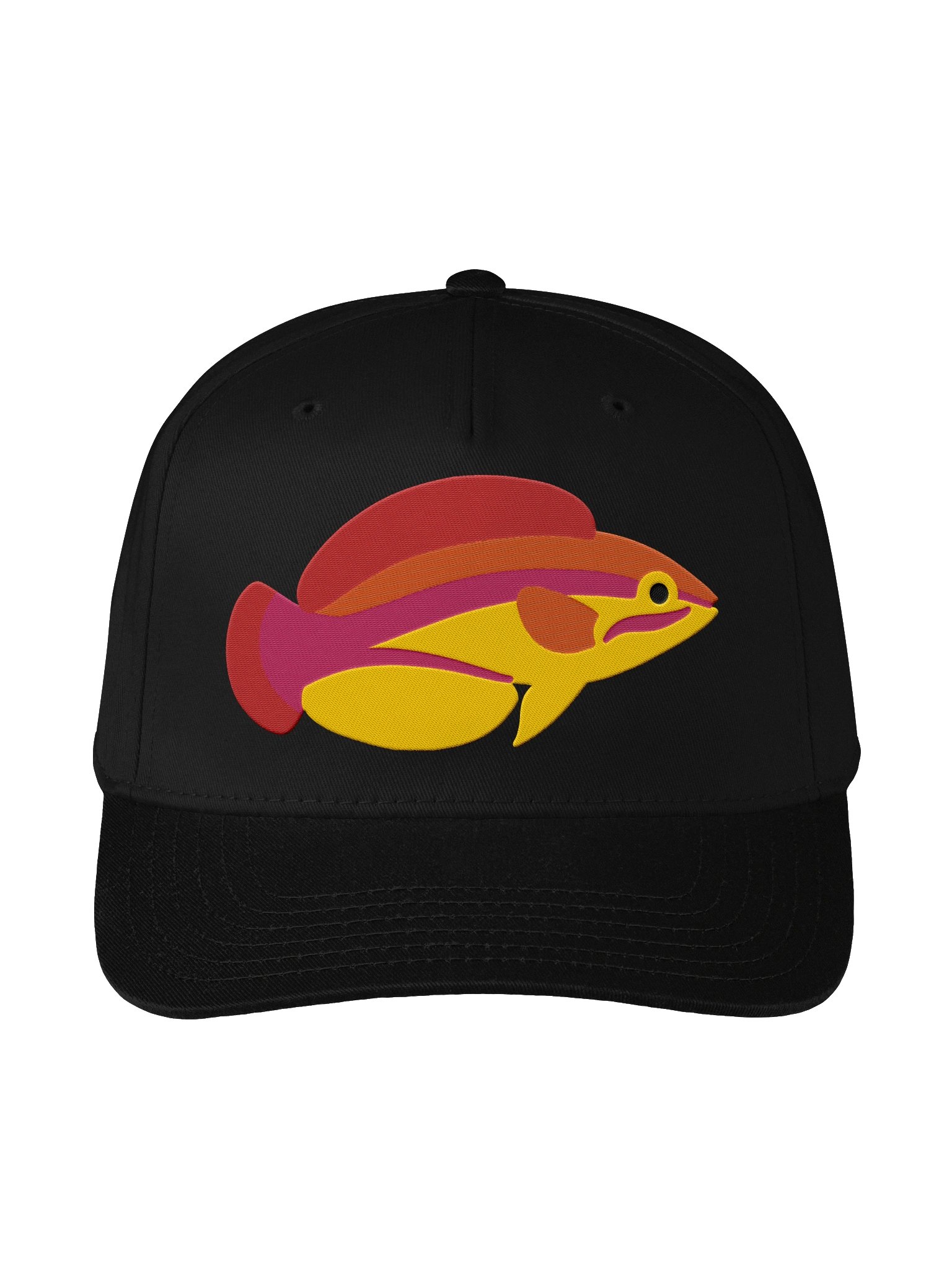 Flame Wrasse Mid-Profile Baseball Cap (Embroidered) for Reef and Marine Aquarium Lovers product image (1)