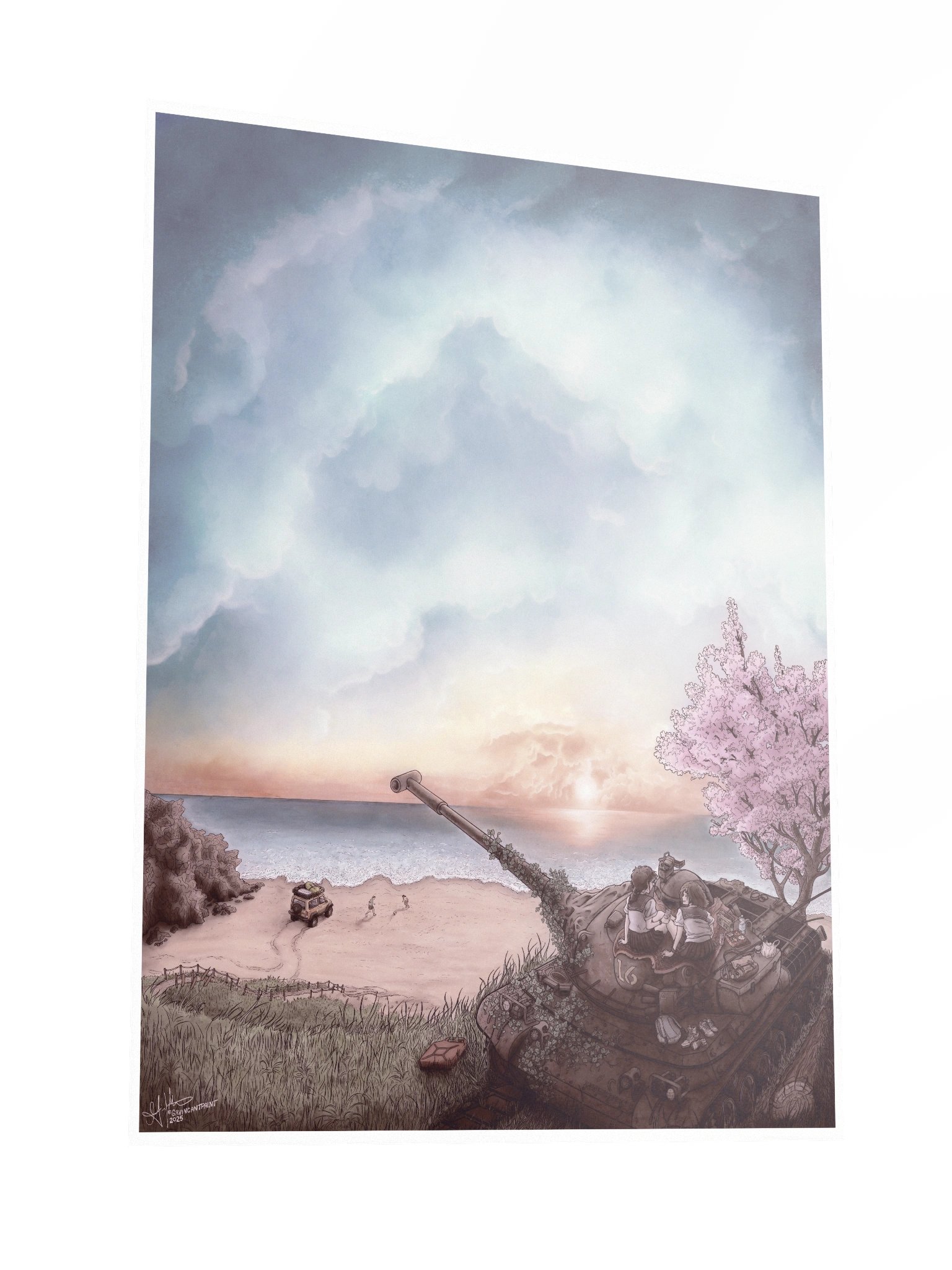 "Tank Beach" - 18x24 Print product image (3)