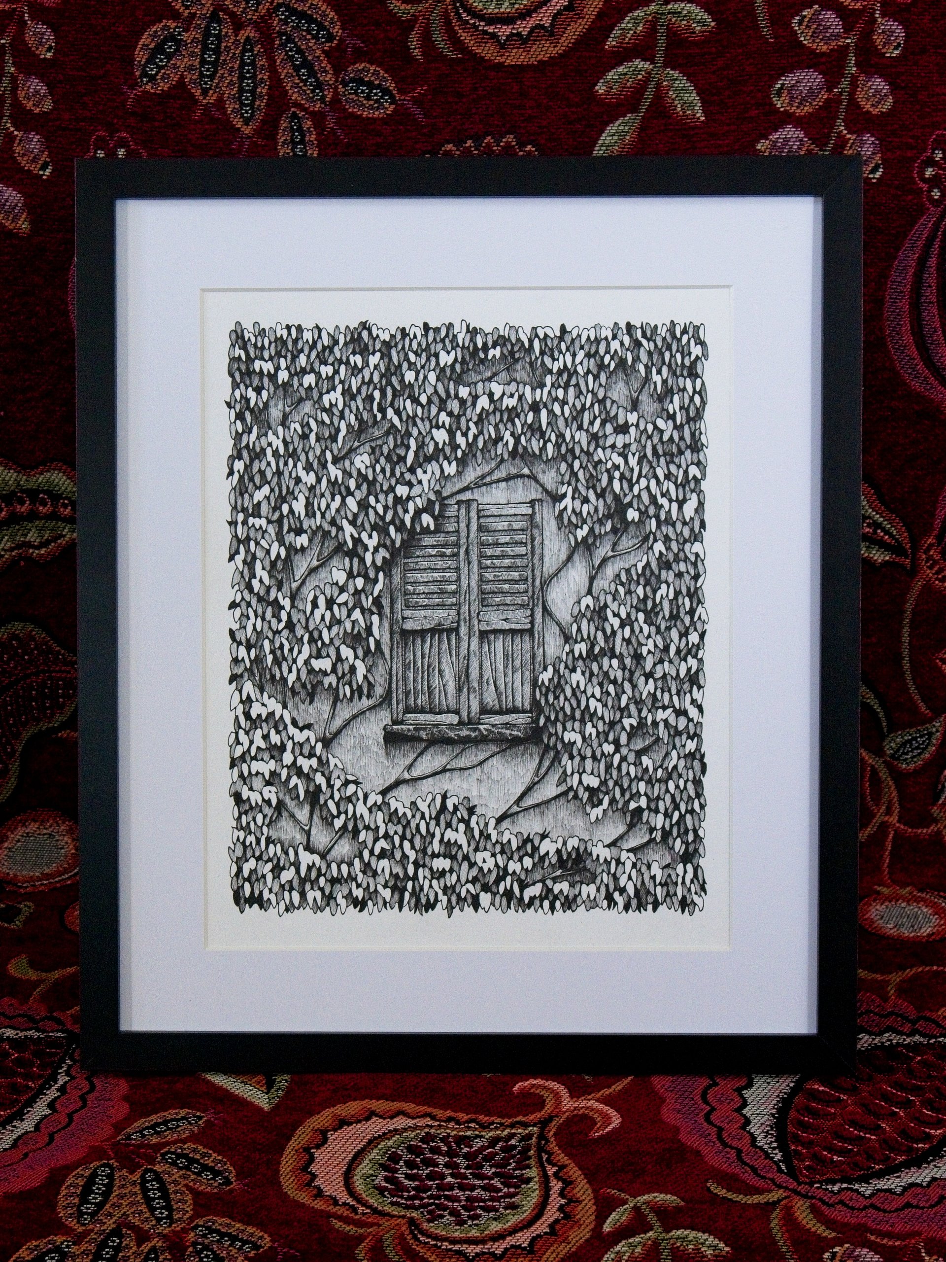 Window In The Woods - Framed Original Ink Artwork product image (1)