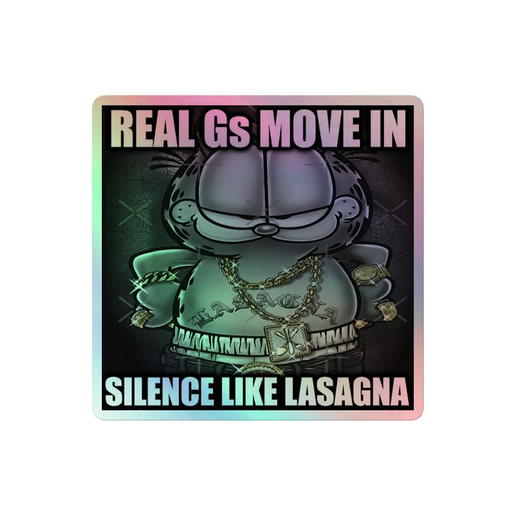 Real Gs Move In Silence Holographic Sticker product image (2)