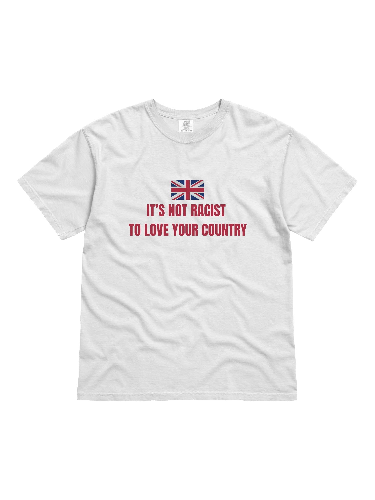 “It’s Not Racist to Love Your Country” Red Patriot Tee product image (2)