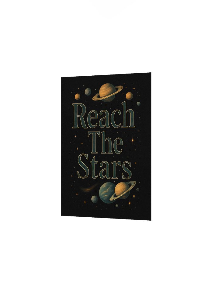 Reach The Stars Cosmic Green Poster product image (3)