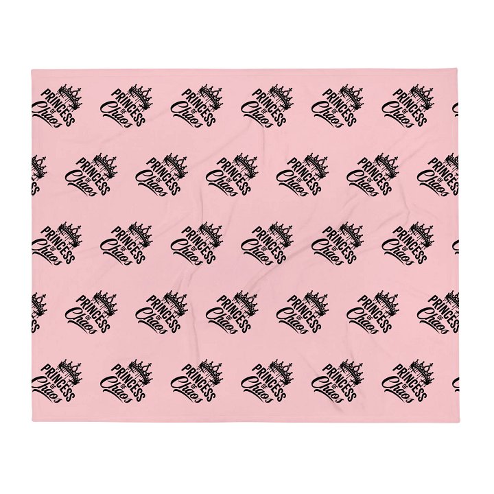 Princess of Chaos Tiara Throw Blanket (Pink & Black) product image (1)