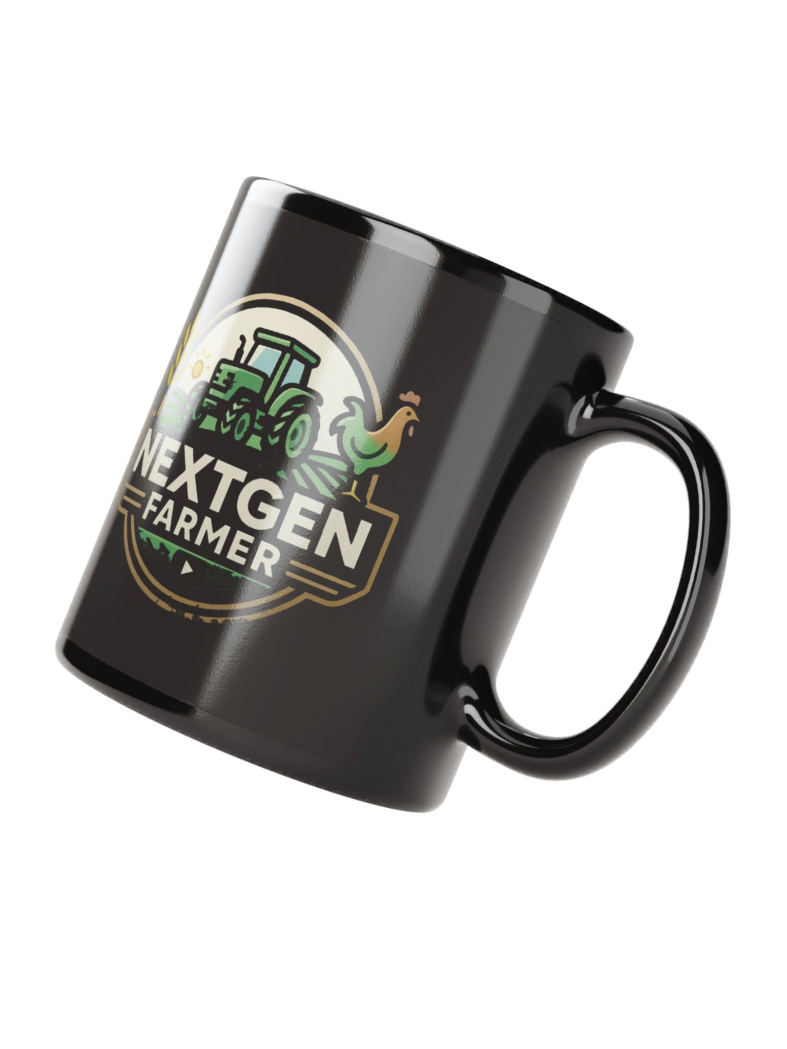 NextGen Farmer Black Mug product image (4)