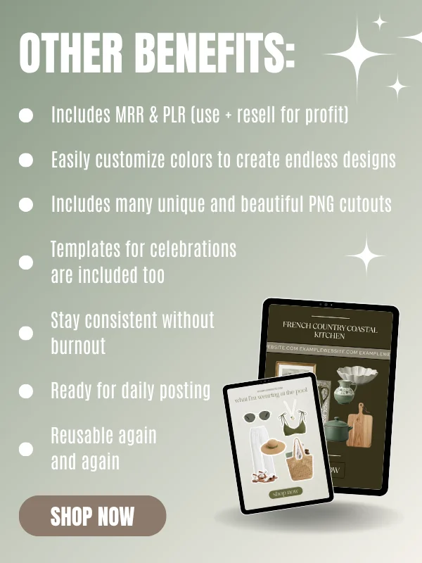 Pinterest Canva Home Decor Moodboard Templates product image (7)