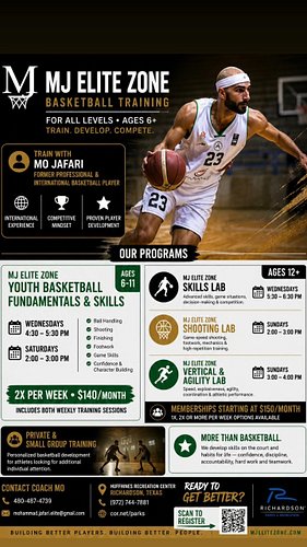MJ Elite Zone is more than basketball training, it’s about building complete athletes on and off the court. 🏀

Our mission is...
