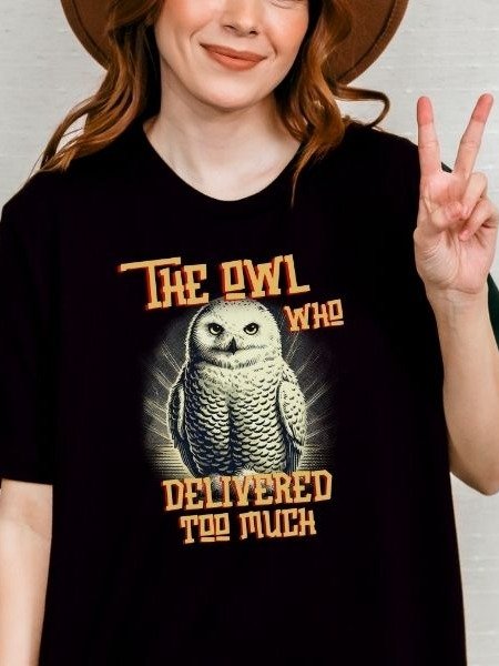 Magical Owl Funny Vintage Pulp Mystery Harry Potter Shirt product image (4)