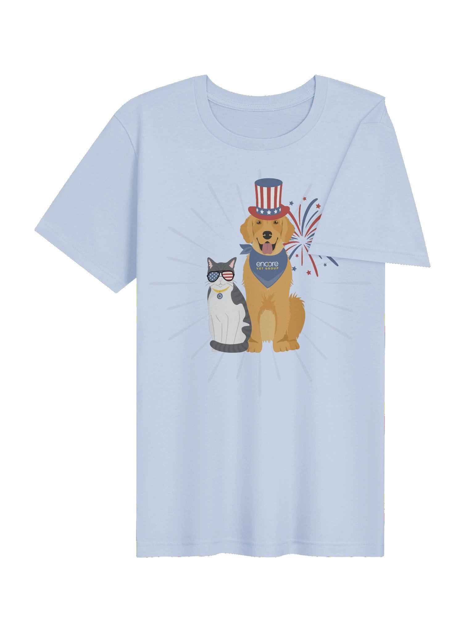 Patriotic Pup & Cat Vet Tee product image (4)