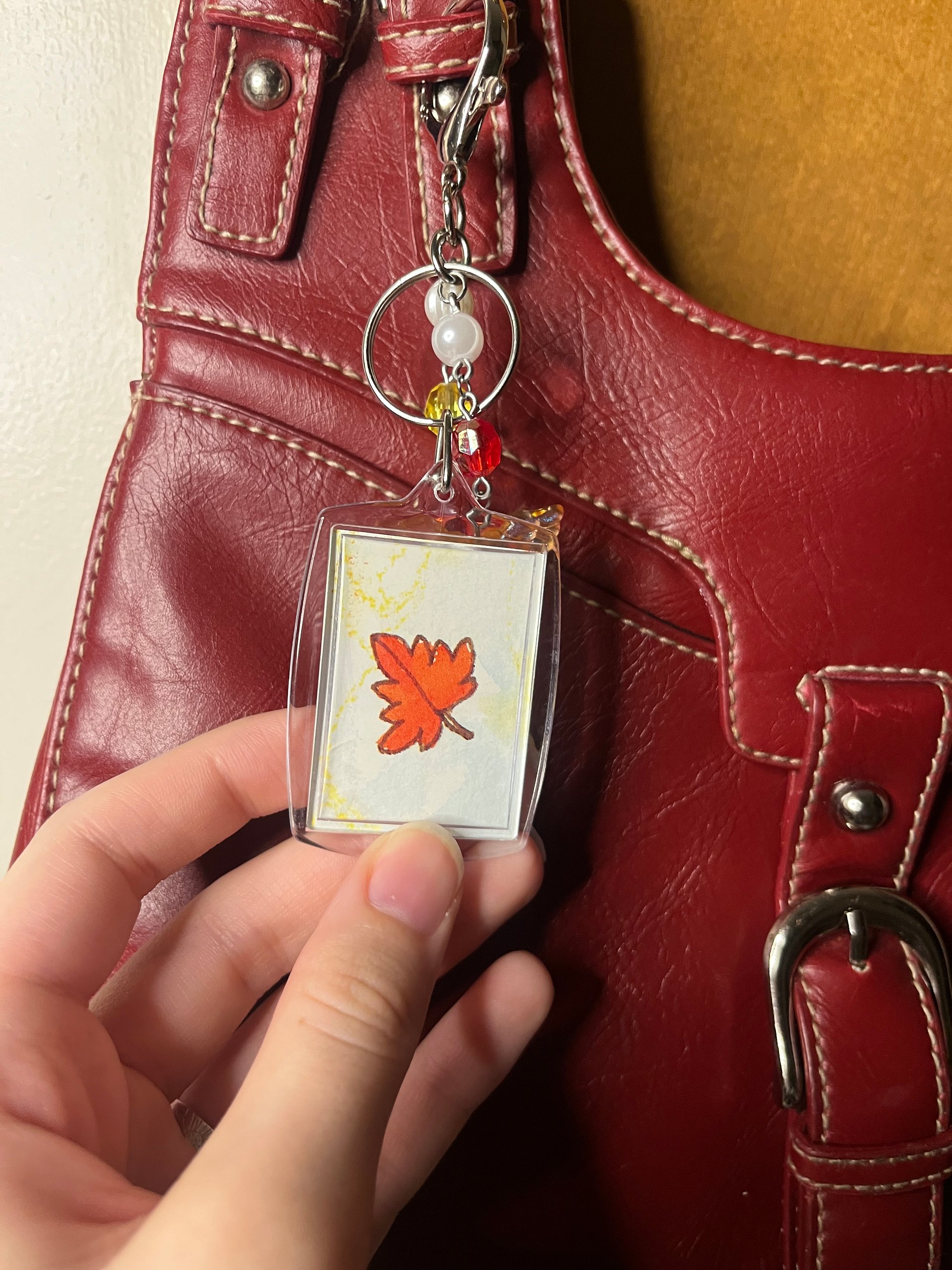 Fall Leaves Deluxe Bag Charm product image (4)