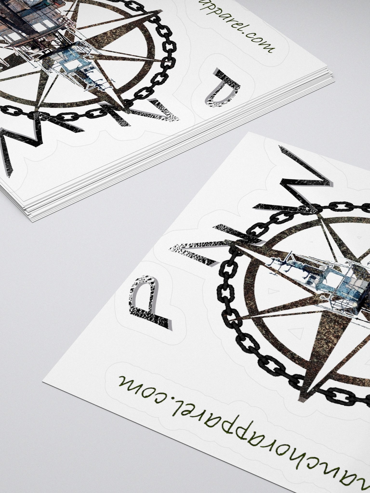 PNW Compass Rose Terri L. Brusco Kiss Cut Stickers product image (4)