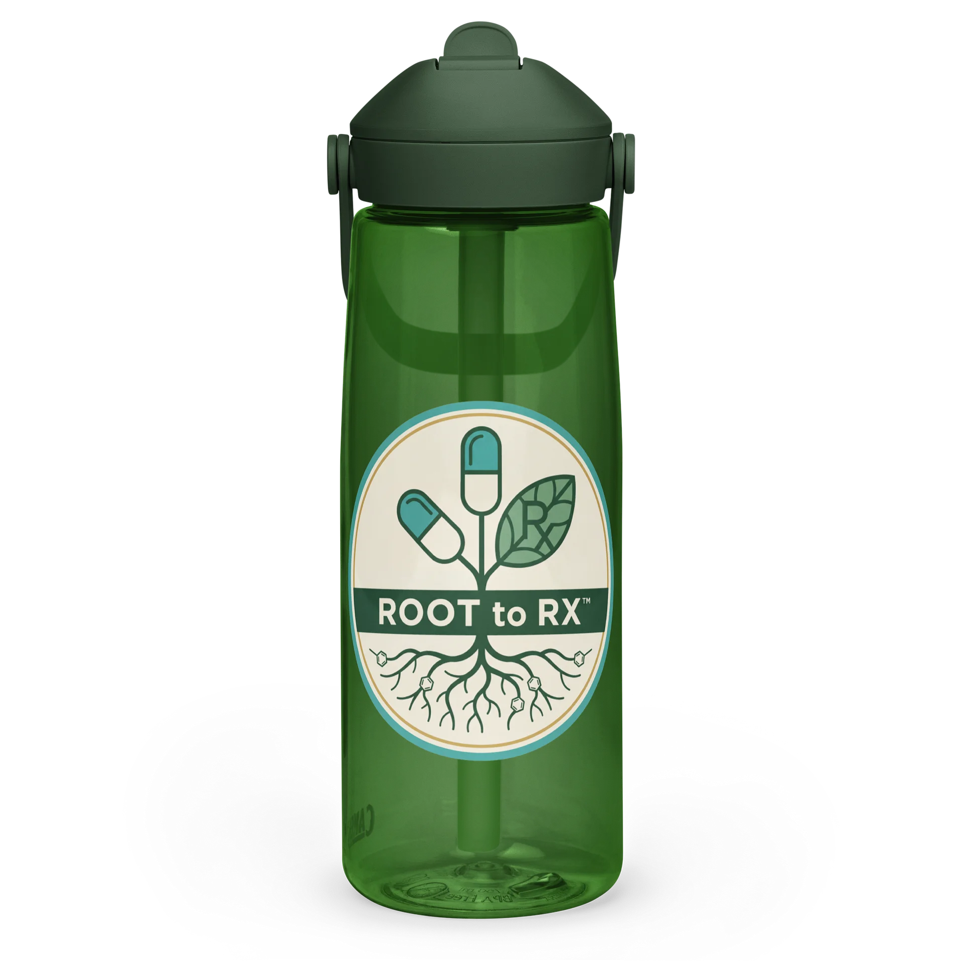 Root to Rx Flip Straw Bottle (Green) product image (3)