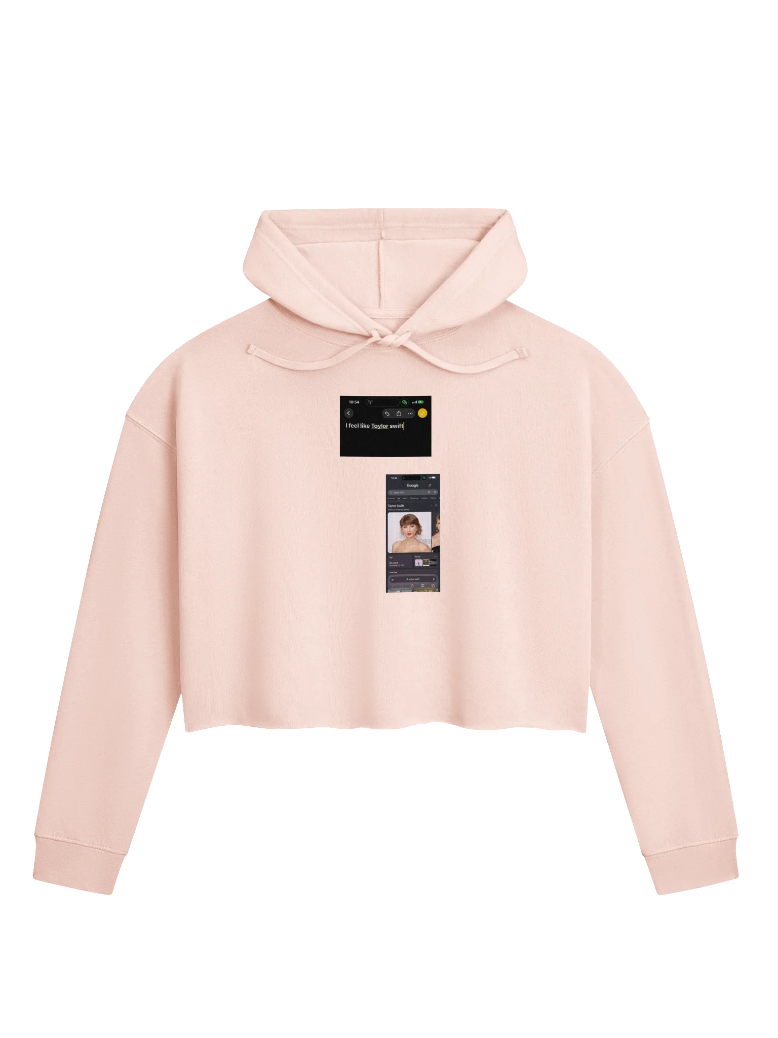 GIRL CROPPED HOODIE I FEEL LIKE TAYLOR SWIFT product image (1)