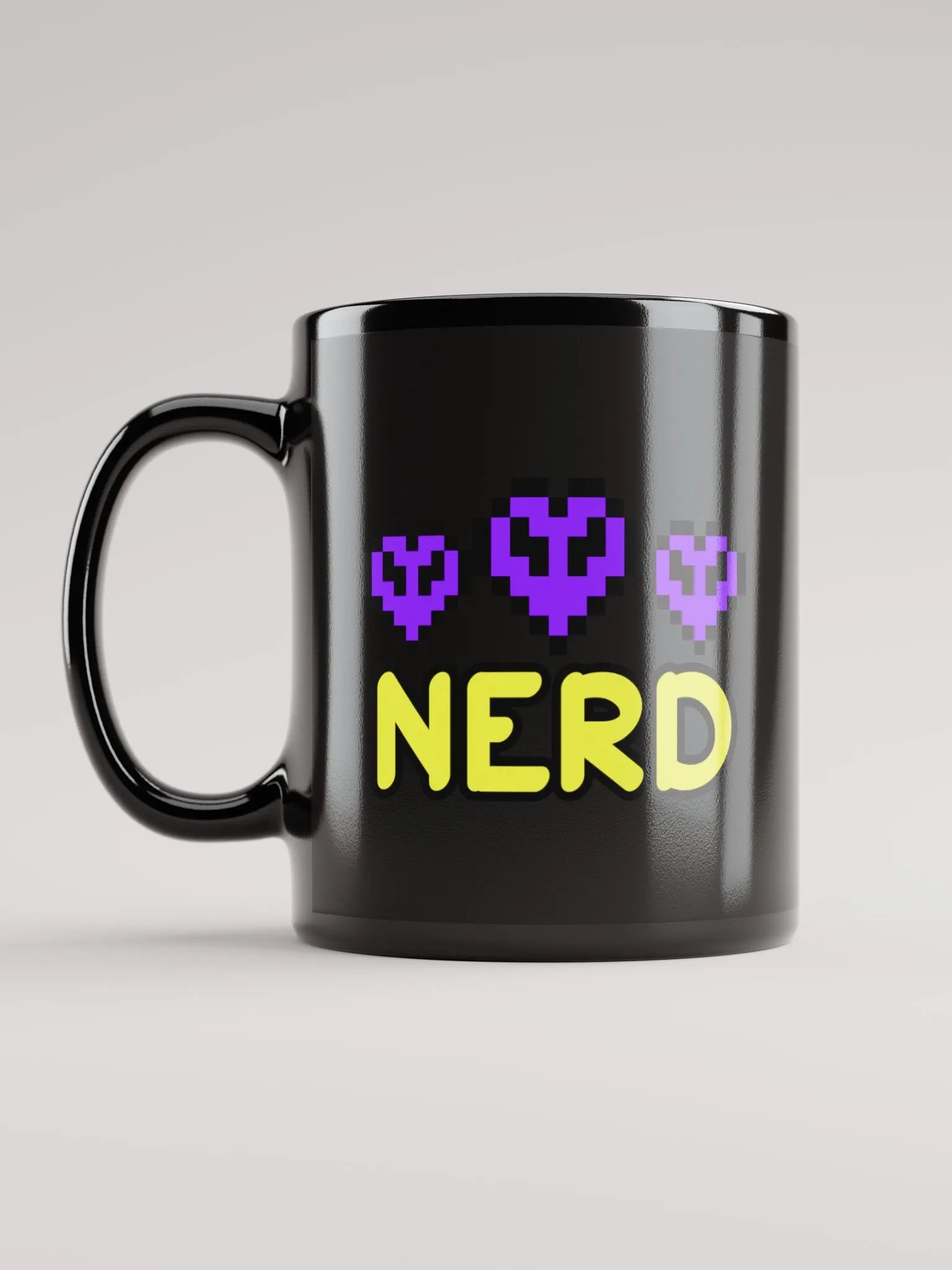 Hardcore Nerd black mug product image (6)