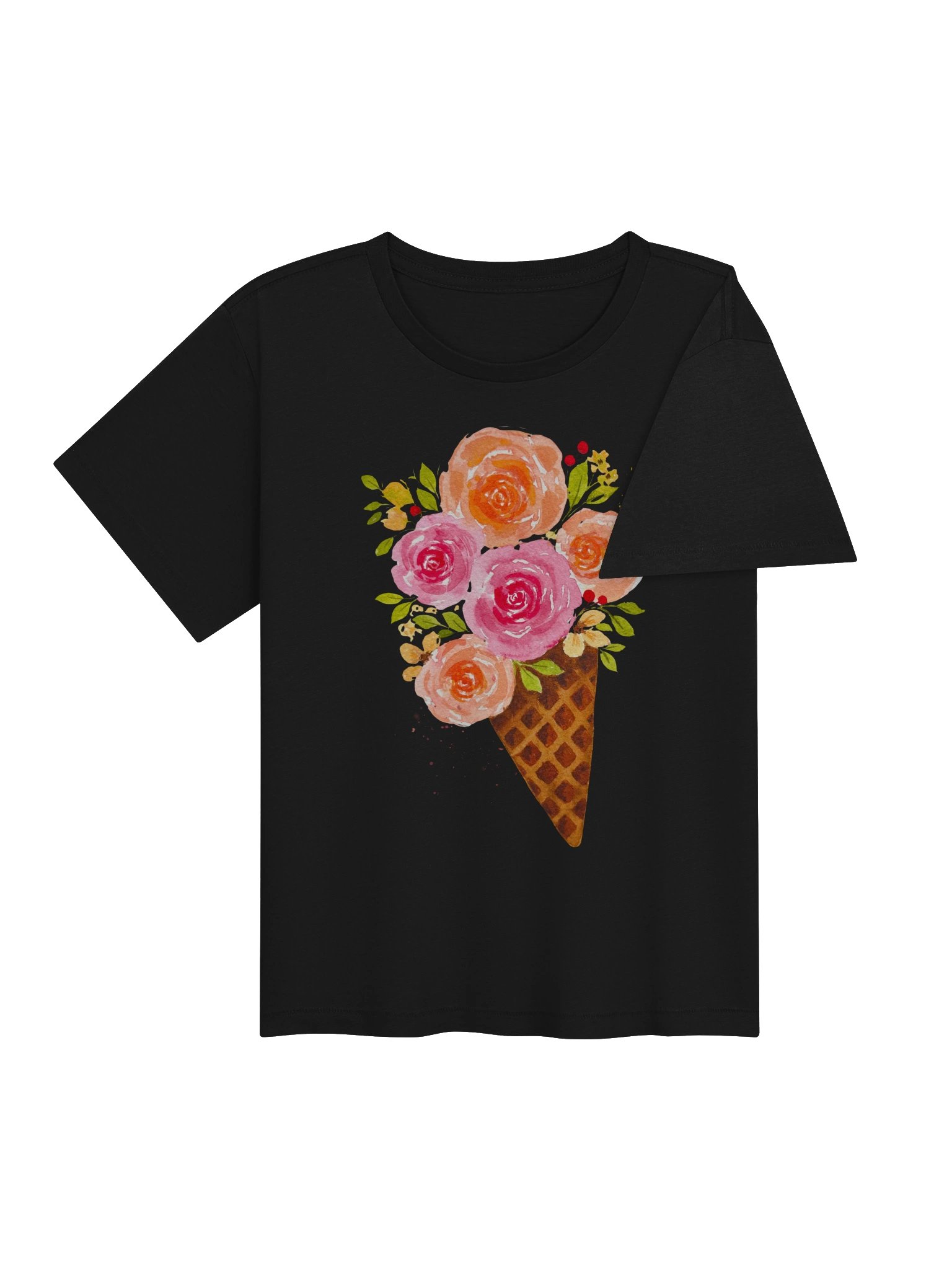 Floral Ice Cream Cone Tee product image (22)