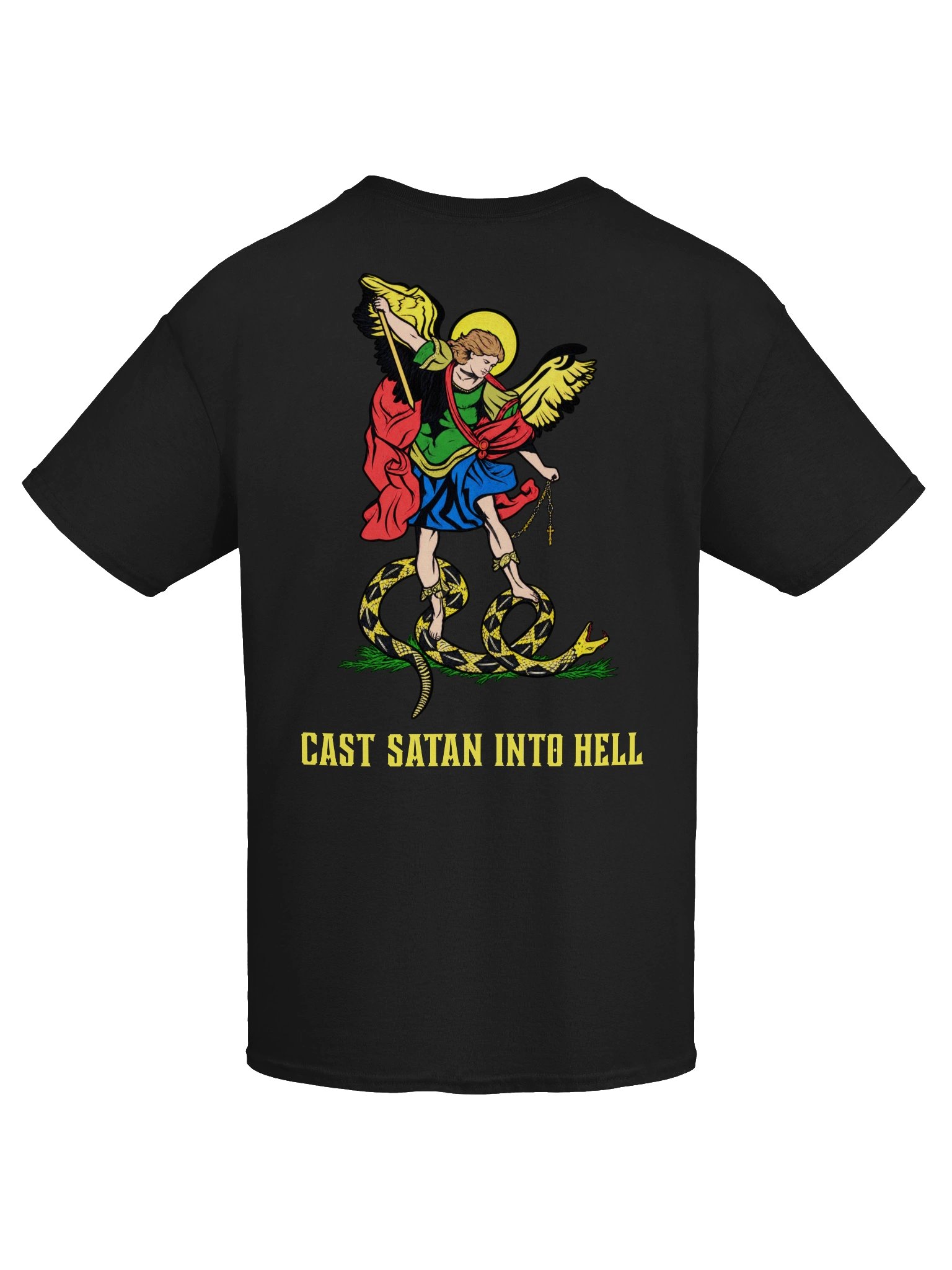 Saint Michael 'Cast Satan into Hell' - Comfort T-shirt product image (8)