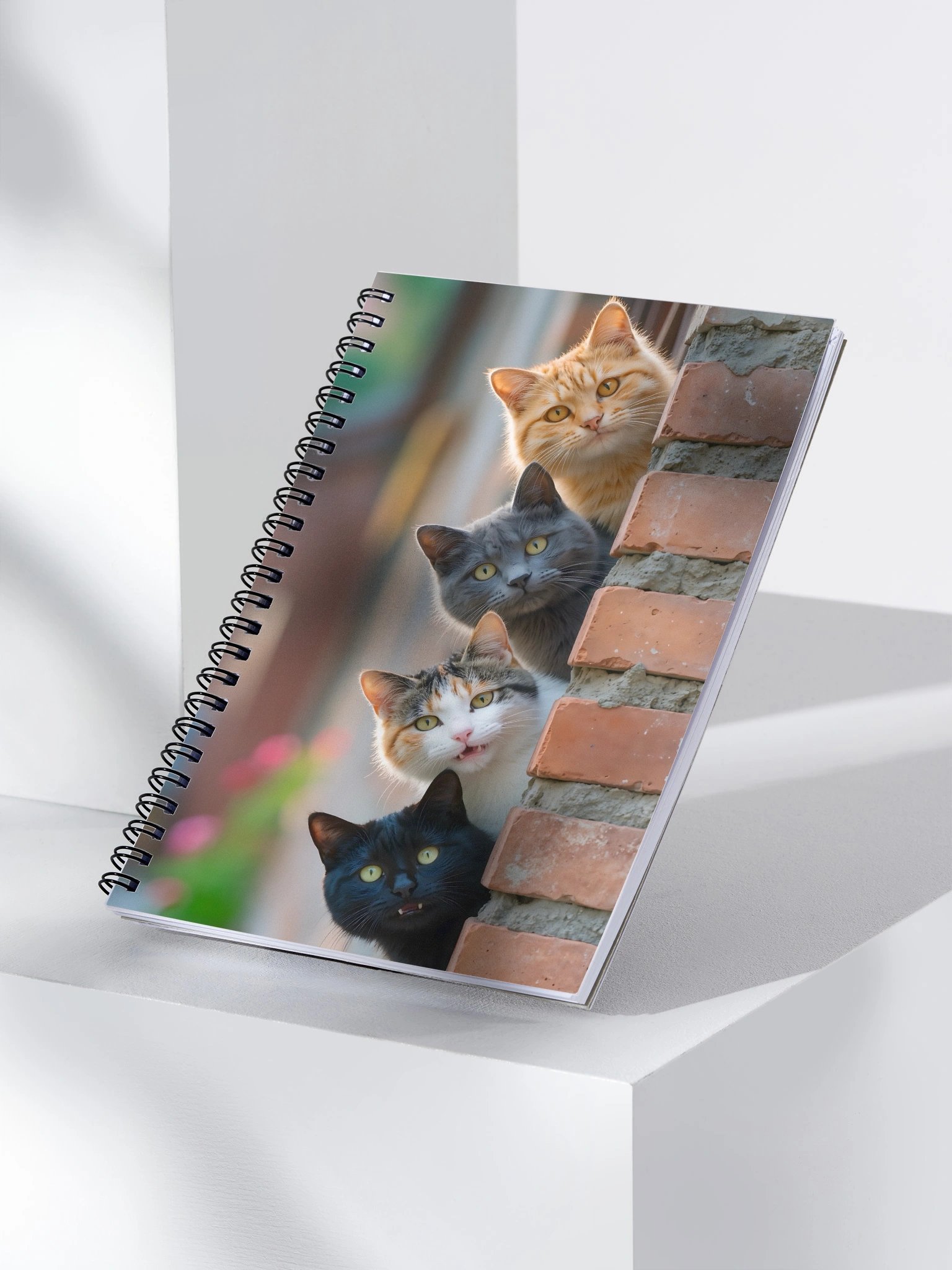 Peekaboo Cats Spiral Notebook product image (3)