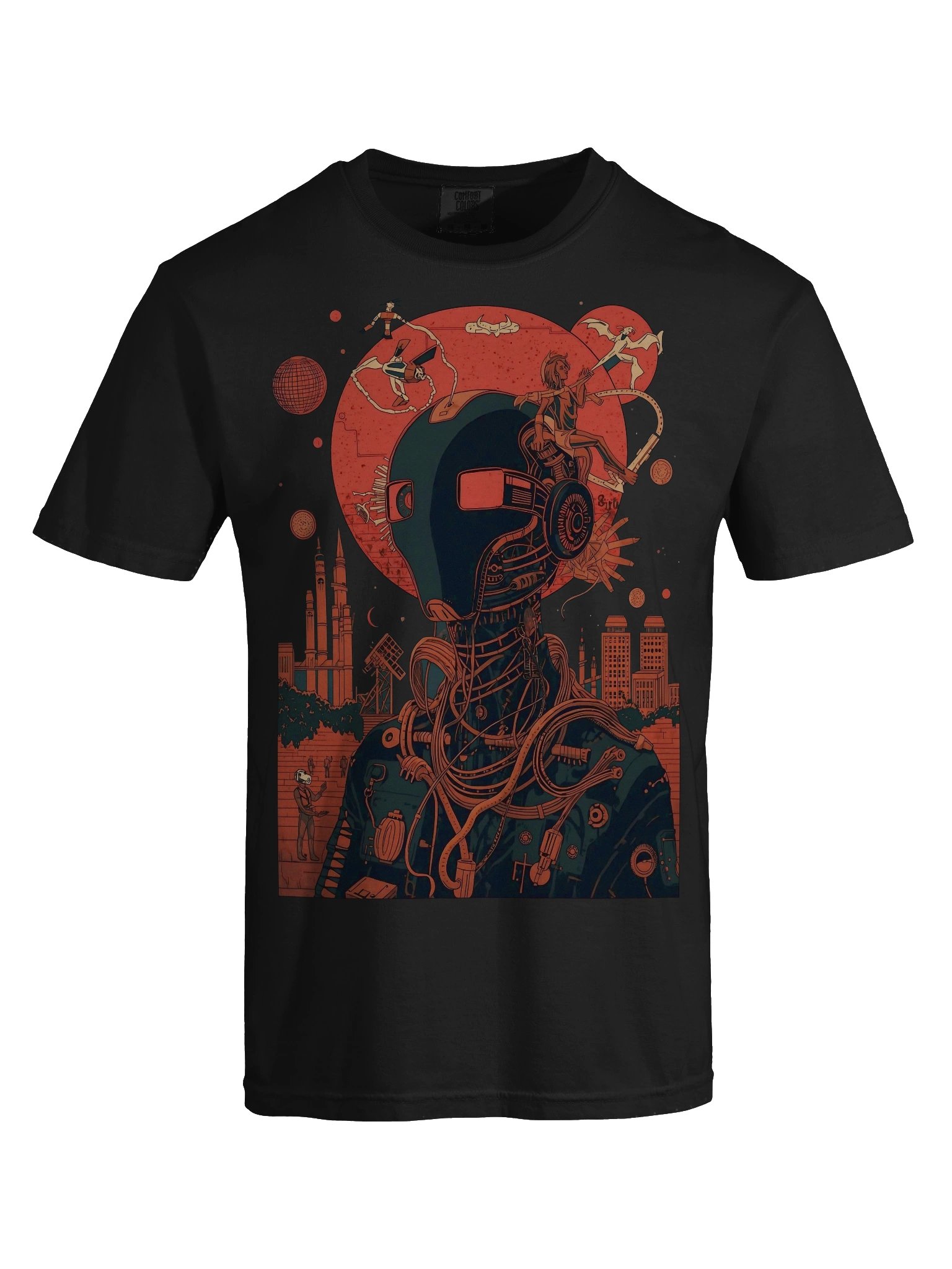 Cyber Wisdom Seeker Heavyweight T-Shirt product image (2)